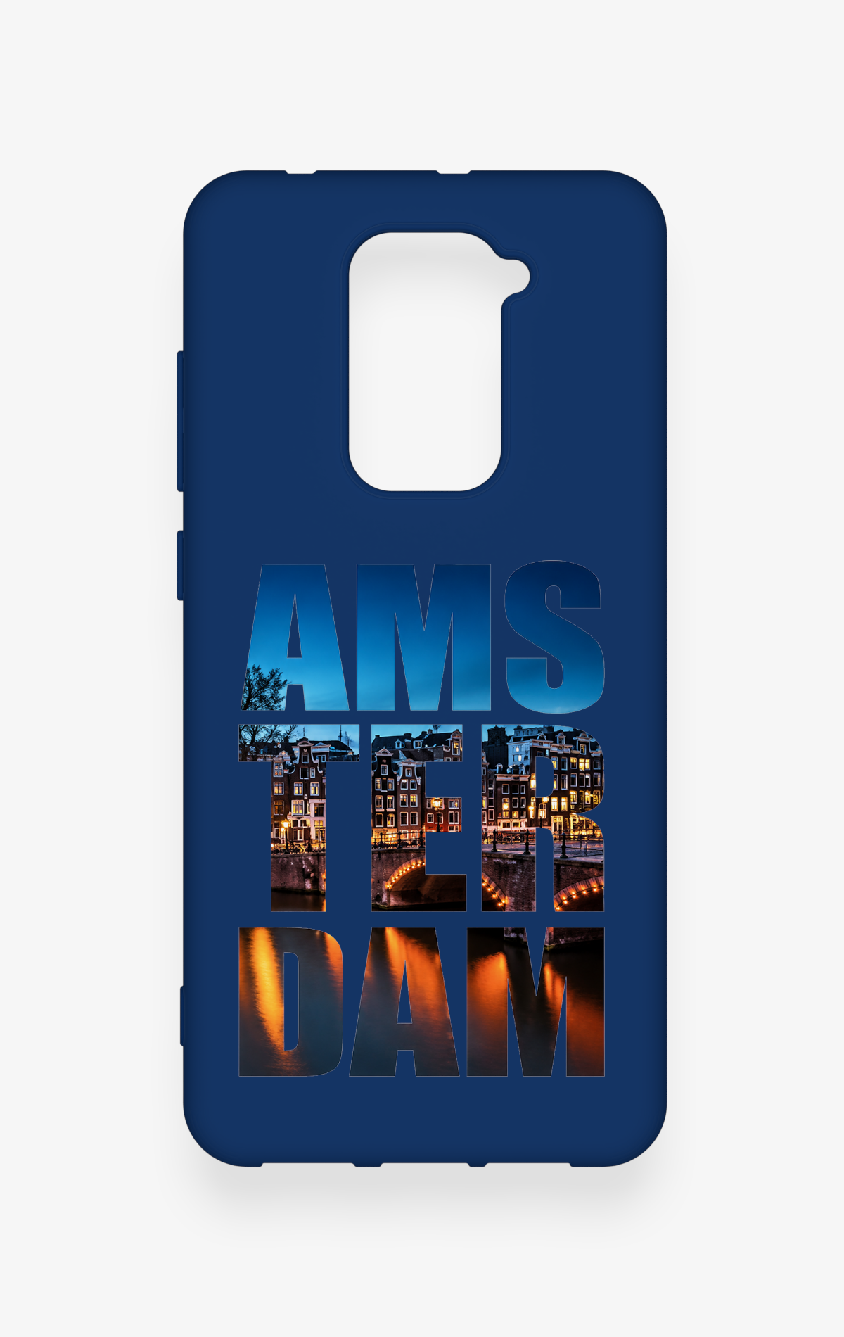 Redmi Note 9 Uyumlu Amsterdam Desenli Silikon Kılıf