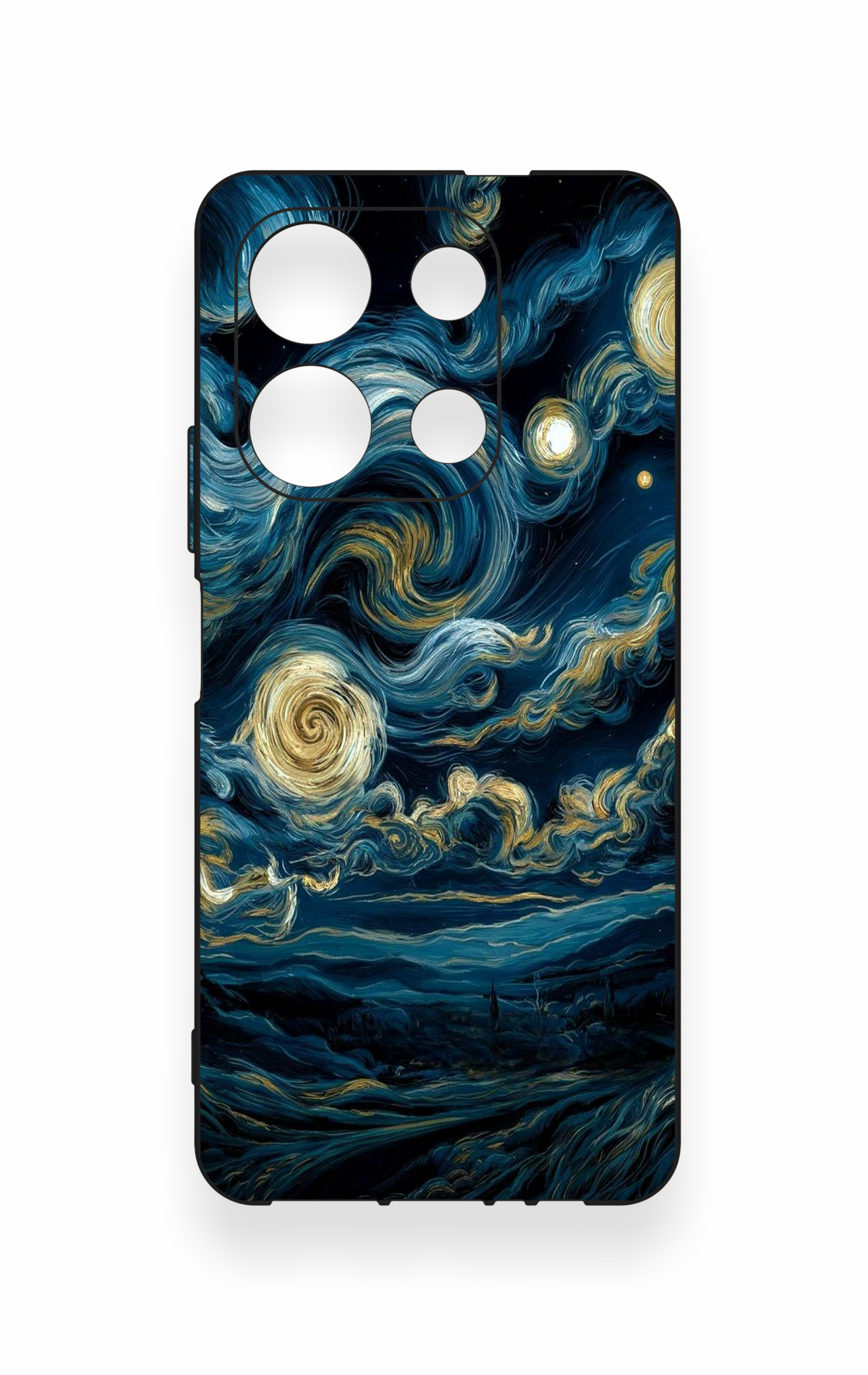 İnfinix Note 30 Uyumlu Yıldızlı Gece Desenli Silikon Kılıf