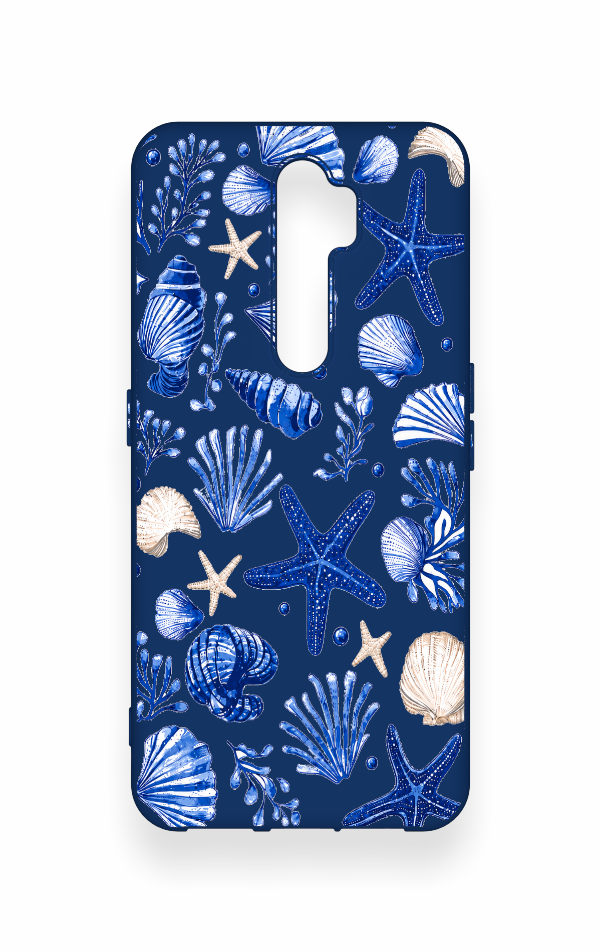 Oppo A9 2020 Uyumlu Deniz Kabuğu Desenli Silikon Kılıf