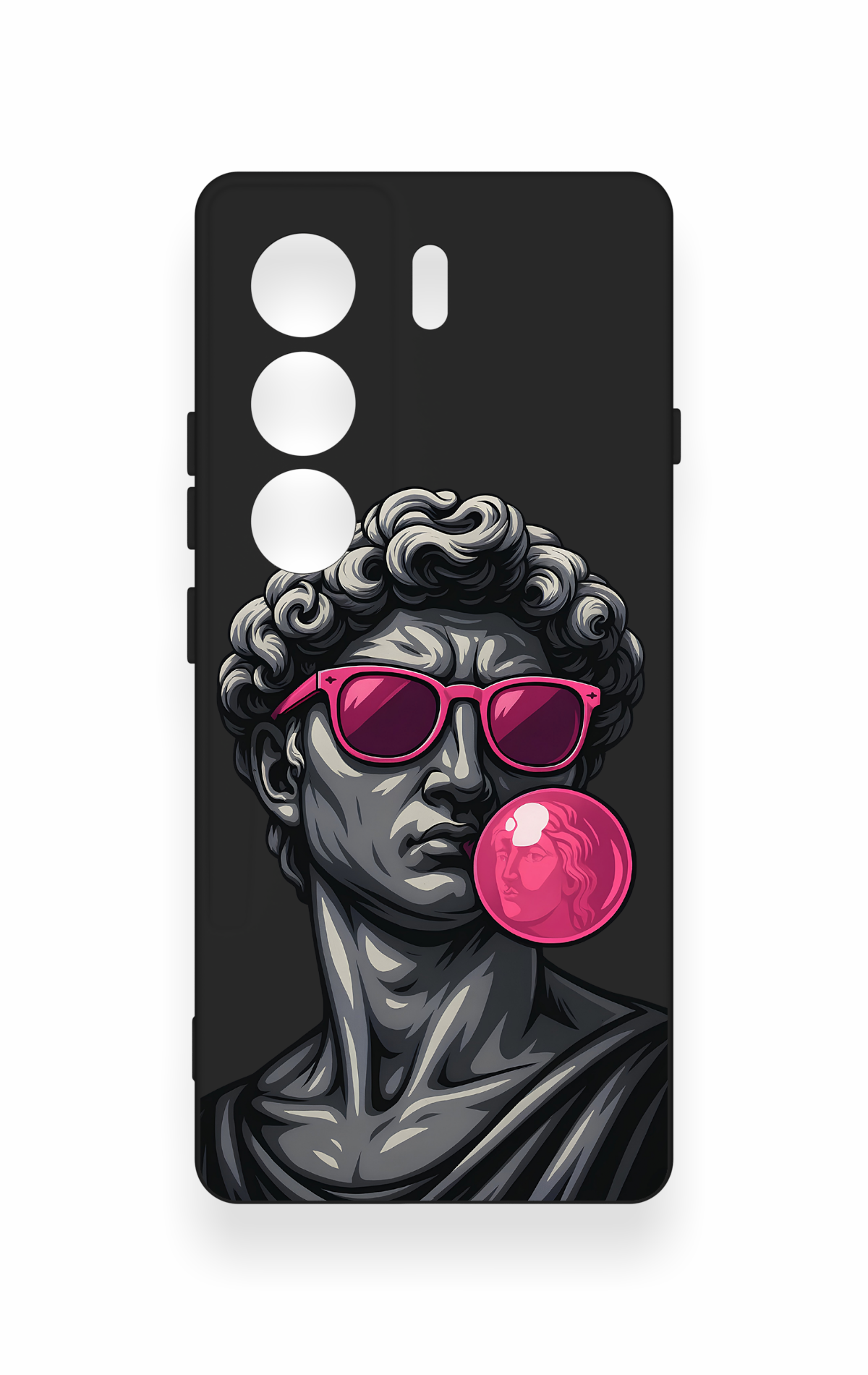 Tecno Camon 40 4G Uyumlu Pop David Desenli Silikon Kılıf