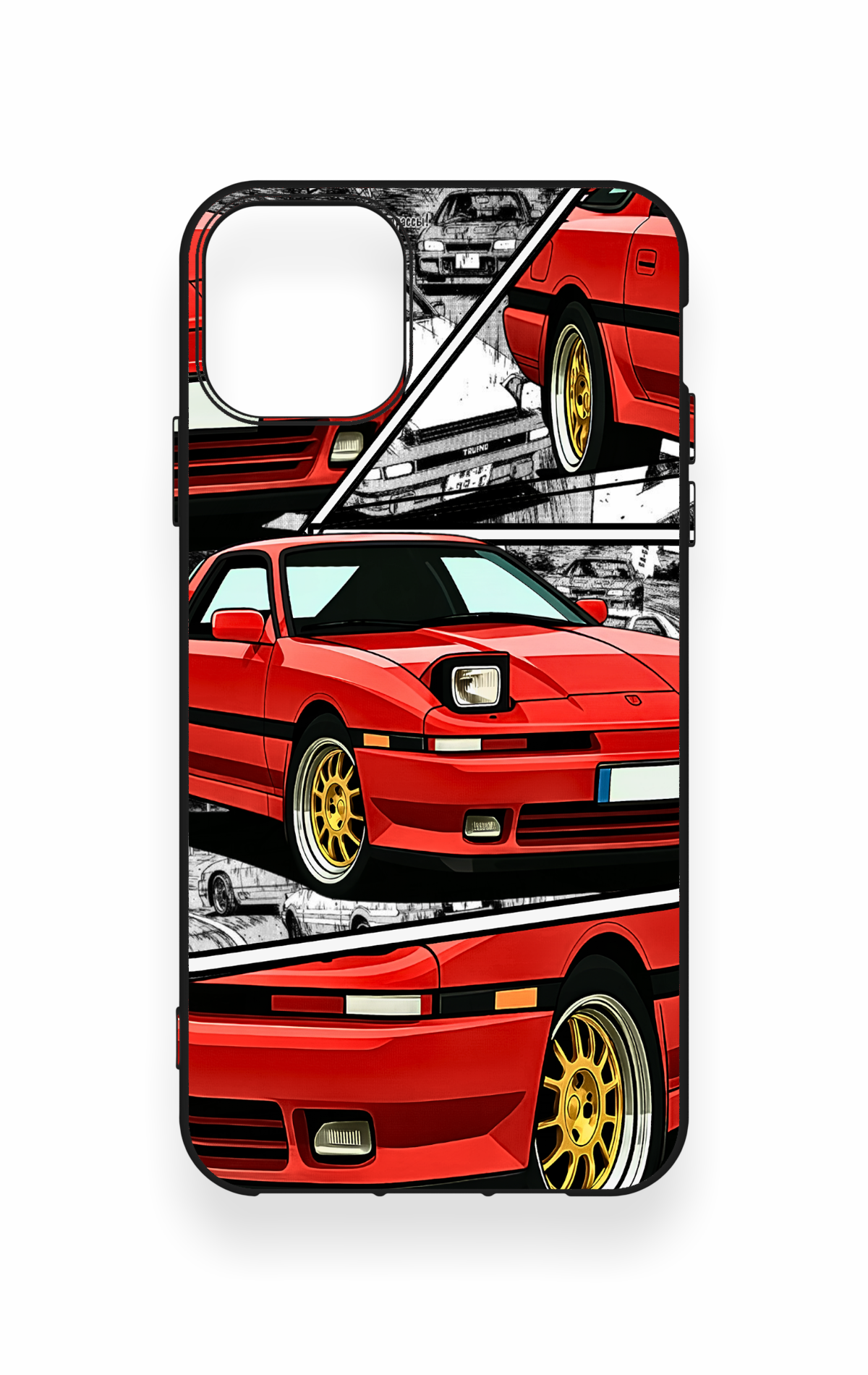 iPhone 11 Pro Max Uyumlu Kırmızı Supra Desenli Silikon Kılıf