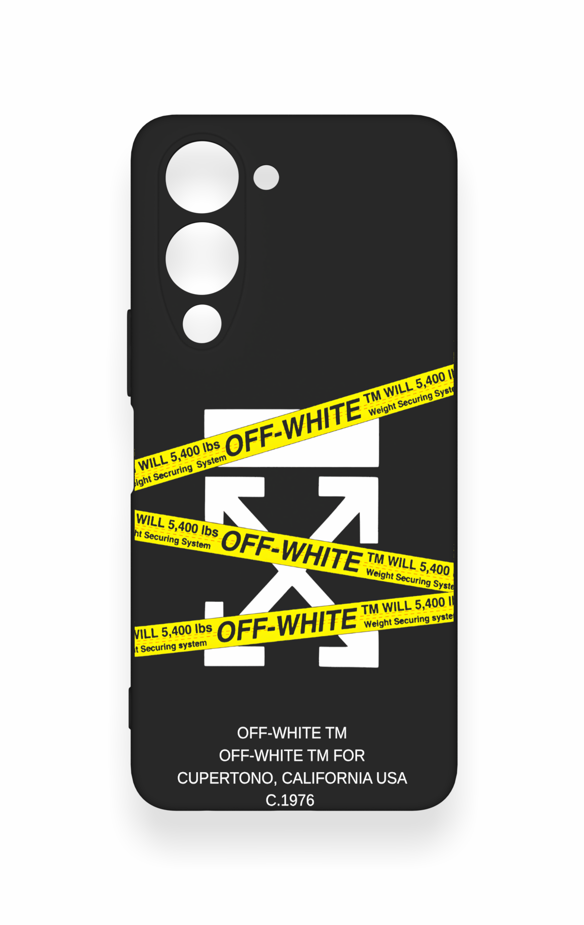 Vivo Y19 5G Uyumlu Off White Desenli Silikon Kılıf