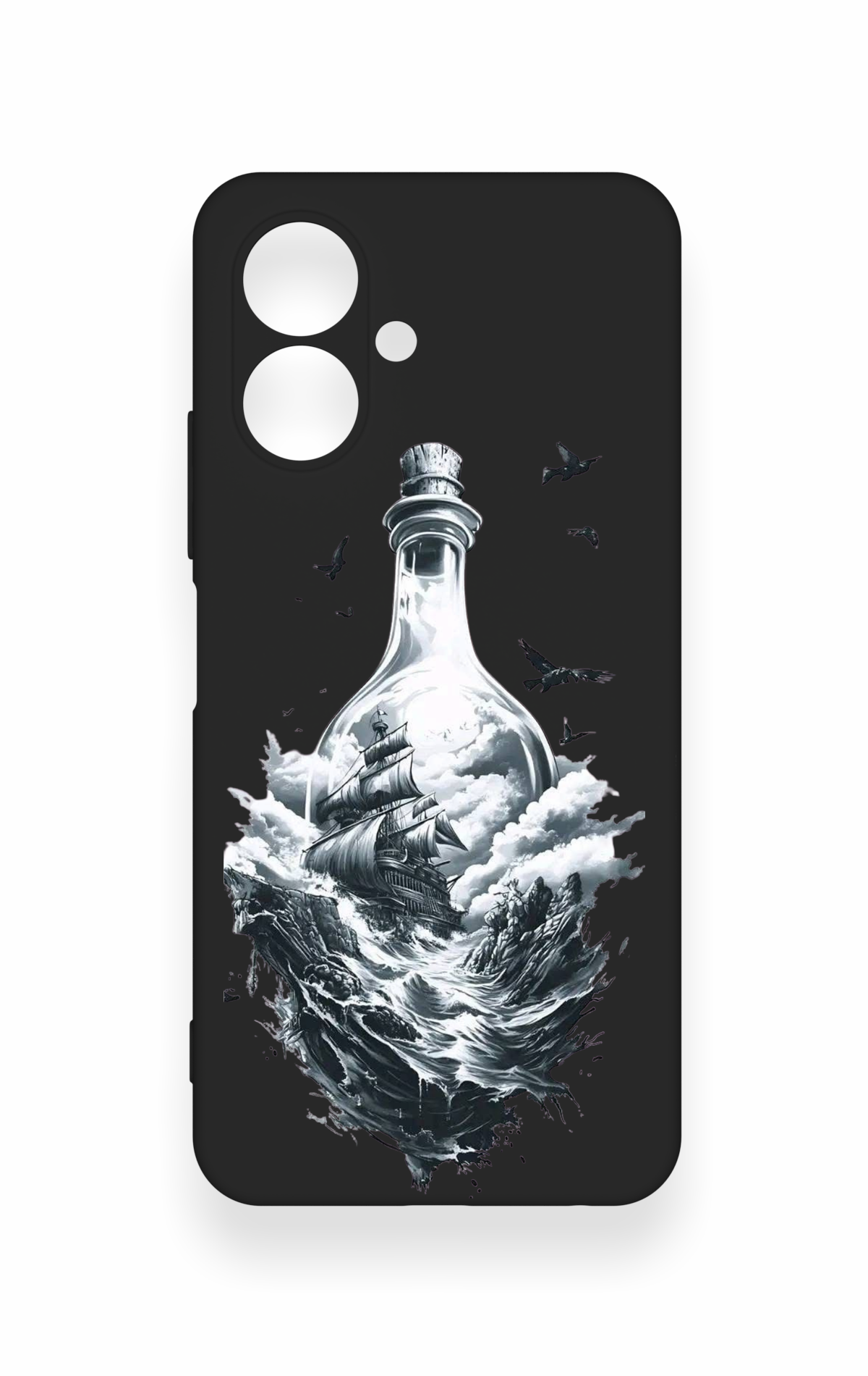 Tecno Spark Go 2 Uyumlu Secret Sea Desenli Silikon Kılıf