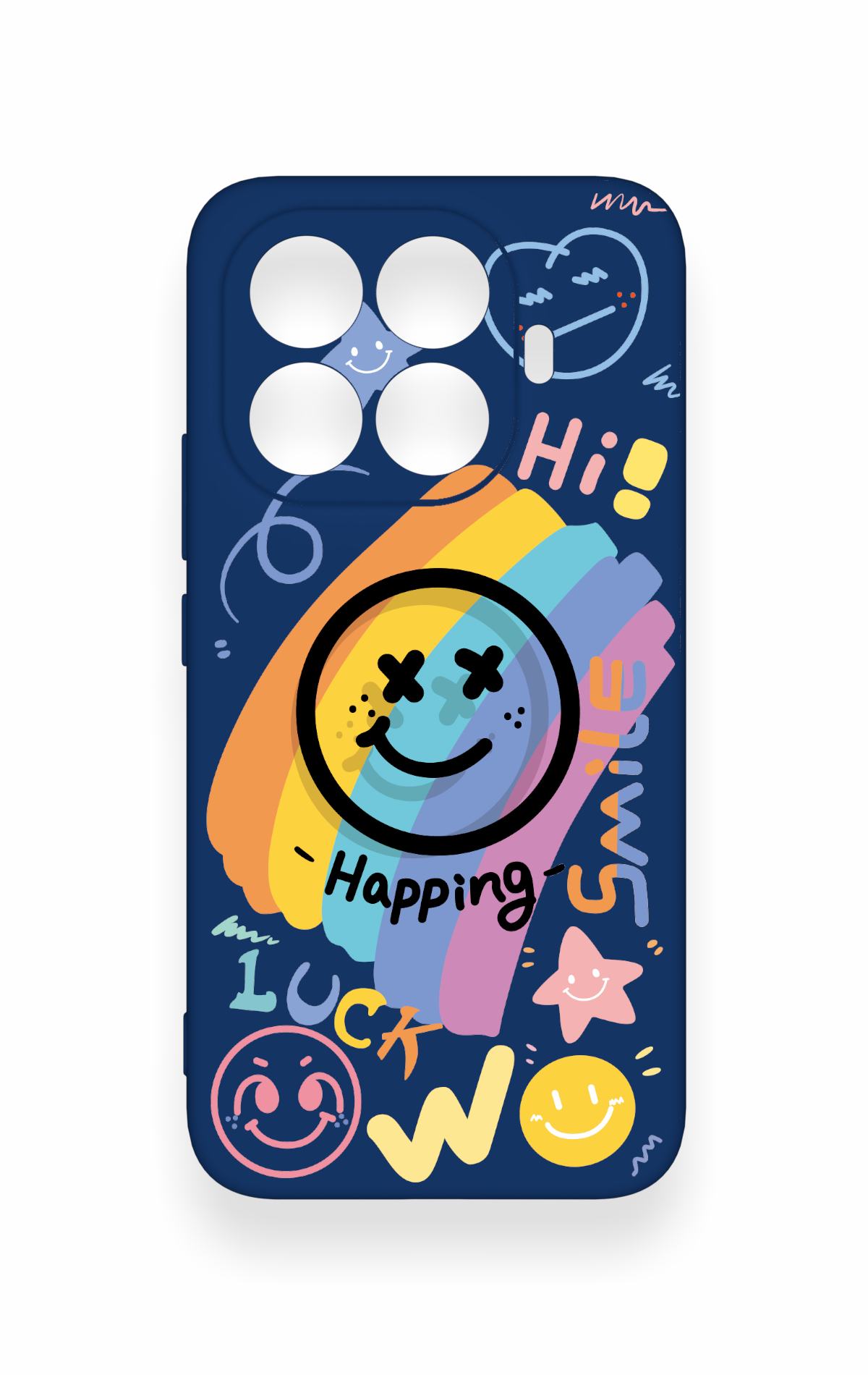 Mi 15T PRO Uyumlu Happing Smile Desenli Silikon Kılıf