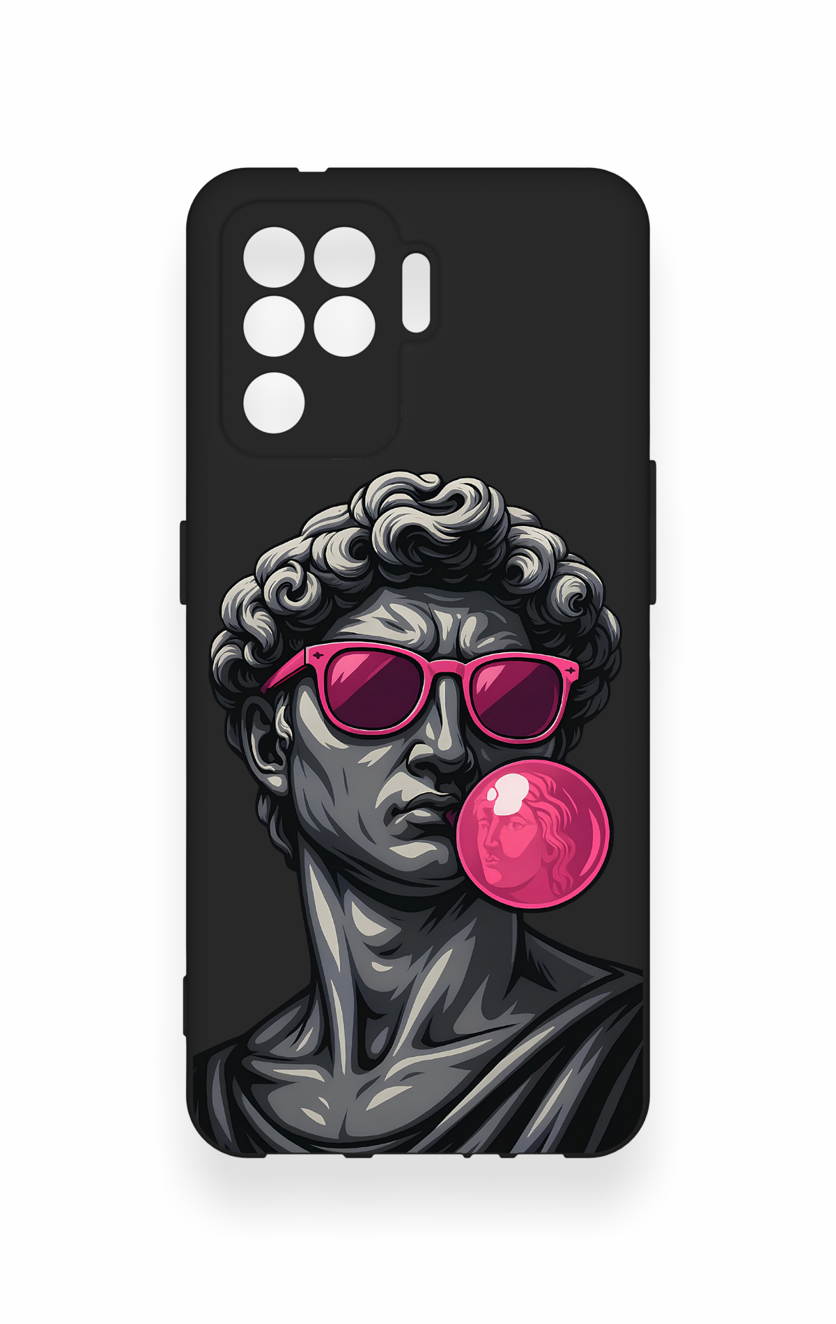 Oppo Reno 5 Lite Uyumlu Pop David Desenli Silikon Kılıf