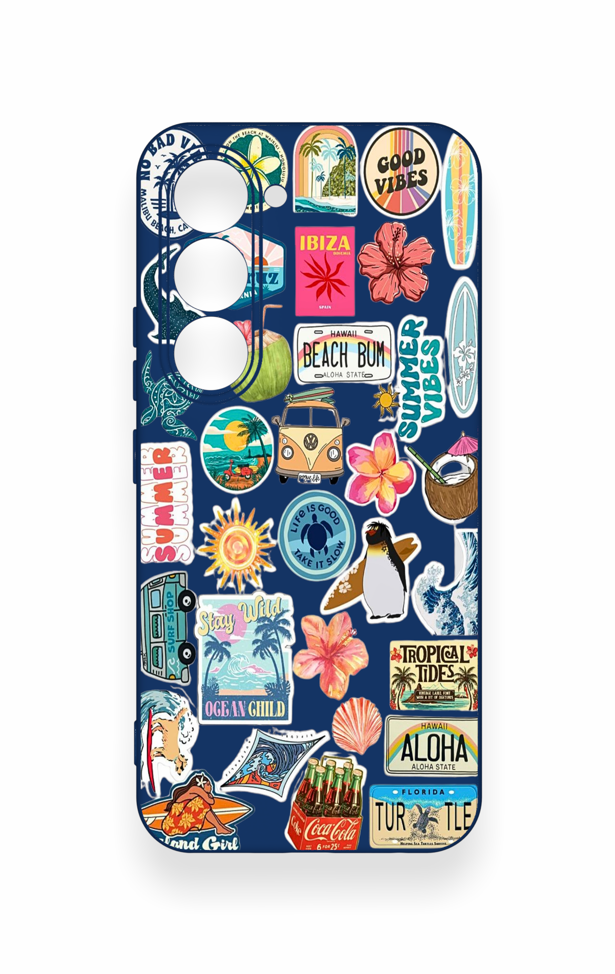 Tecno Spark 40 Pro Uyumlu Summer Vibes Desenli Silikon Kılıf