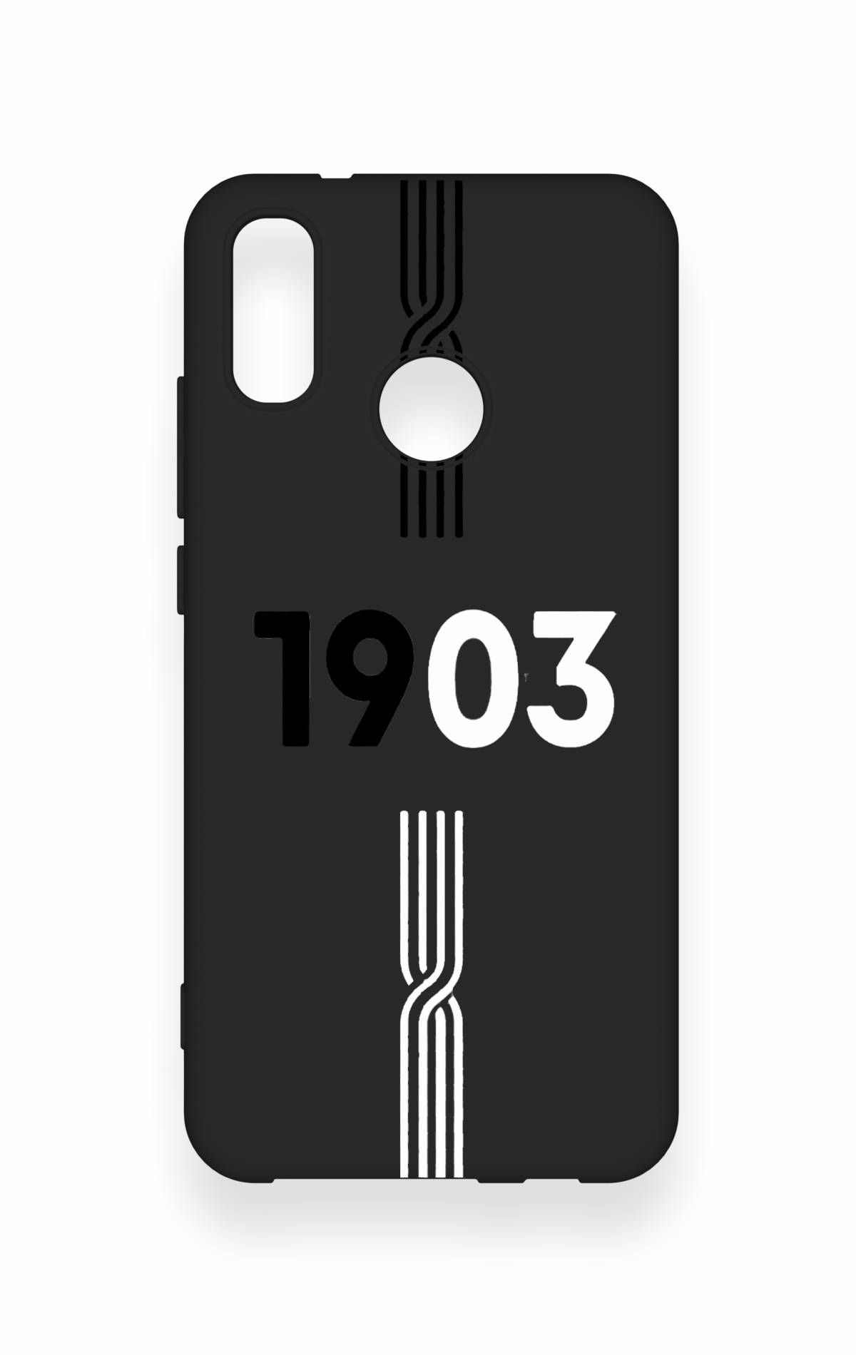Huawei P20 Lite Uyumlu 1903 Kemer Desenli Silikon Kılıf