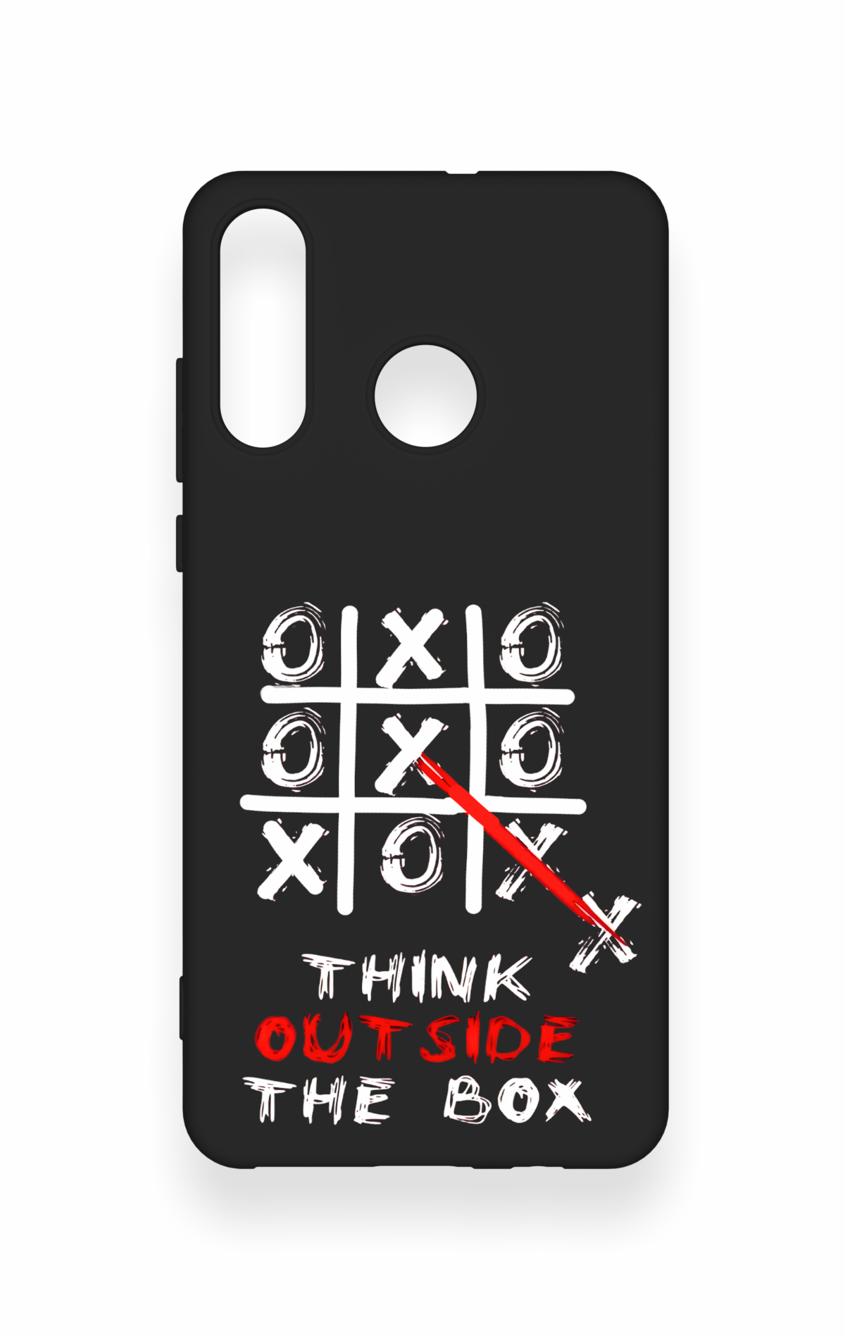 Huawei P30 Lite Uyumlu Out Side The Box Desenli Silikon Kılıf