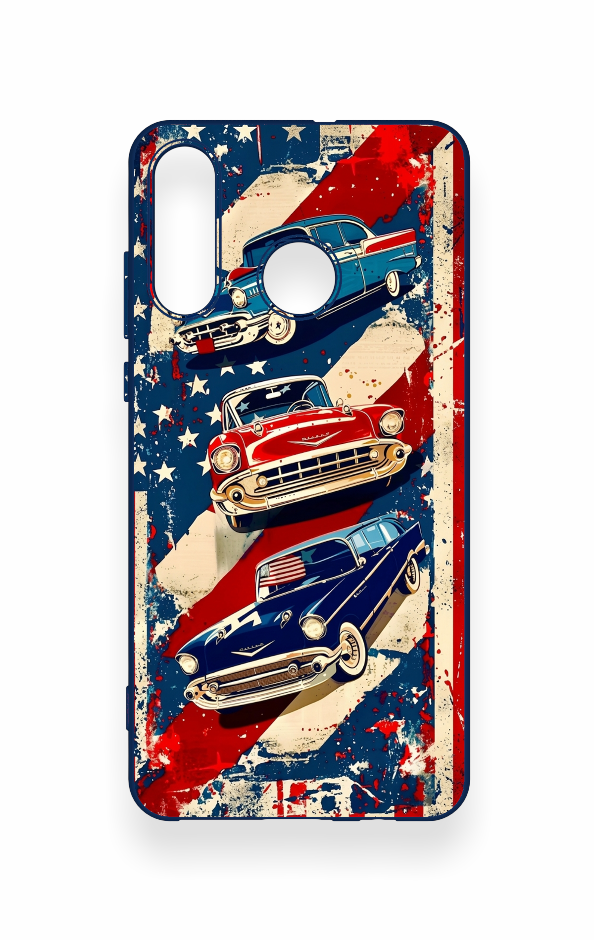 Huawei P30 Lite Uyumlu Amerikan Chevrolet Desenli Silikon Kılıf