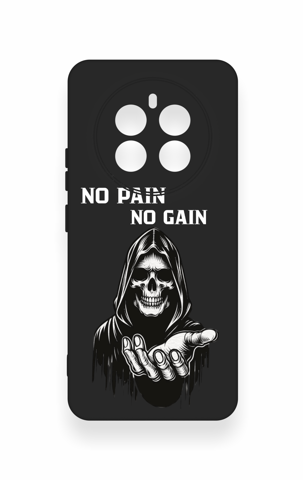 Realme 12 4G Uyumlu No Pain No Gain Desenli Silikon Kılıf