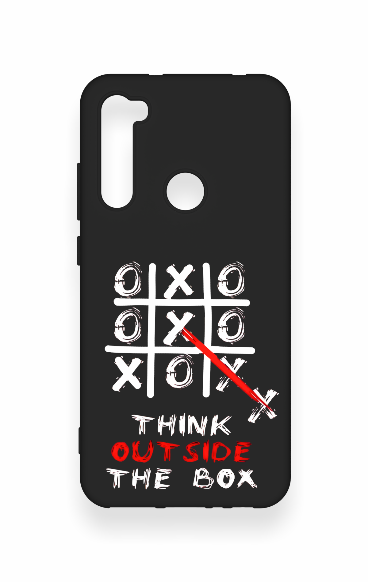 Redmi Note 8 Uyumlu Out Side The Box Desenli Silikon Kılıf