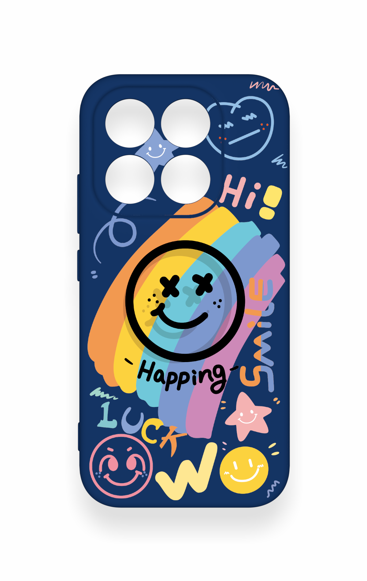 Xiaomi Mi 17 5G Uyumlu Happing Smile Desenli Silikon Kılıf