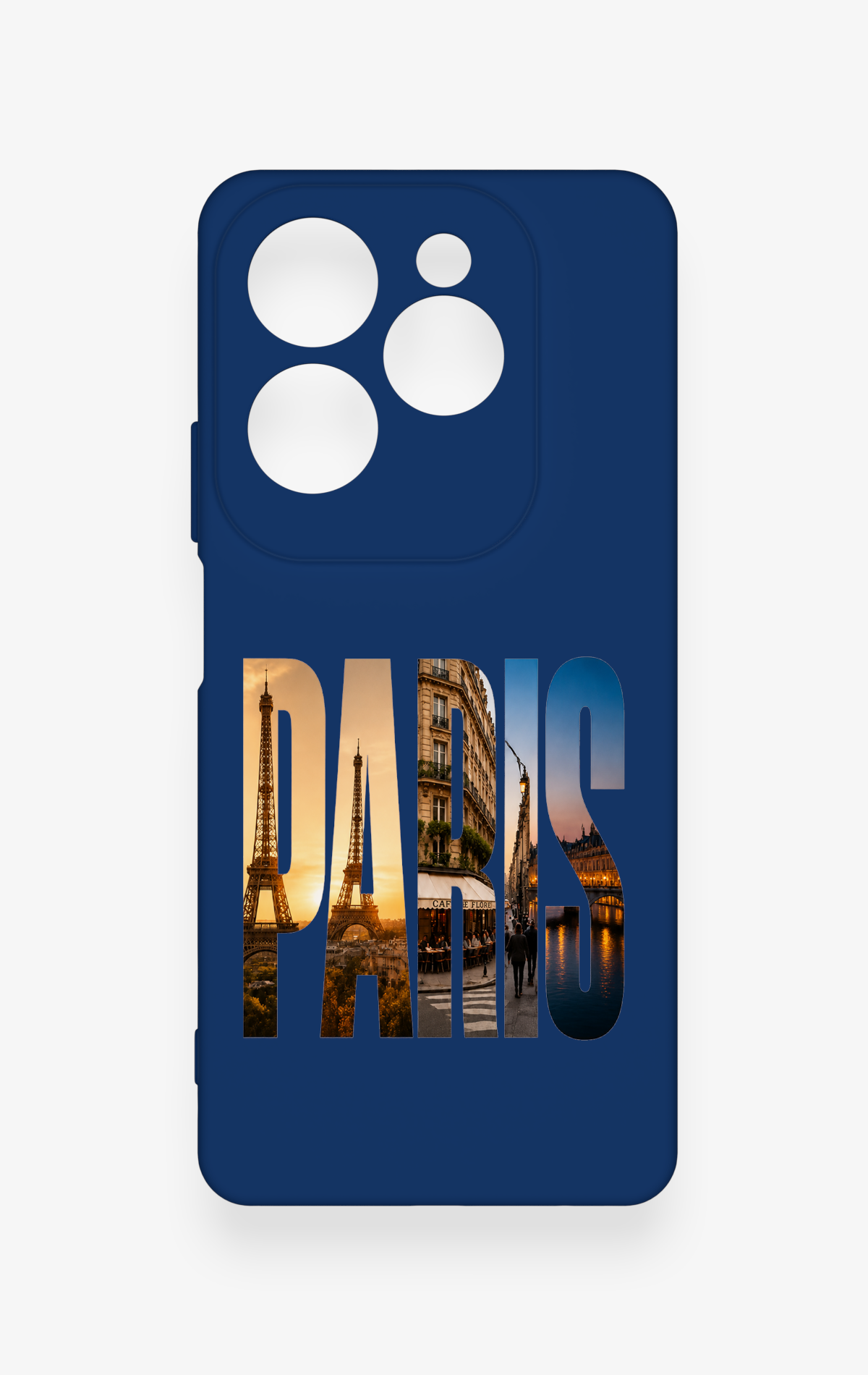 İnfinix Hot 40 Pro Uyumlu Paris Desenli Silikon Kılıf