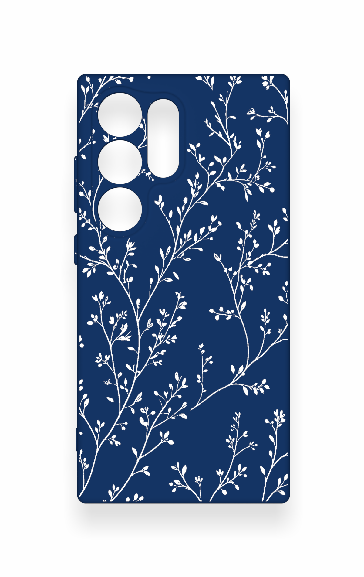 Samsung S24 Ultra Uyumlu İnce Yaprak Dalı Desenli Silikon Kılıf