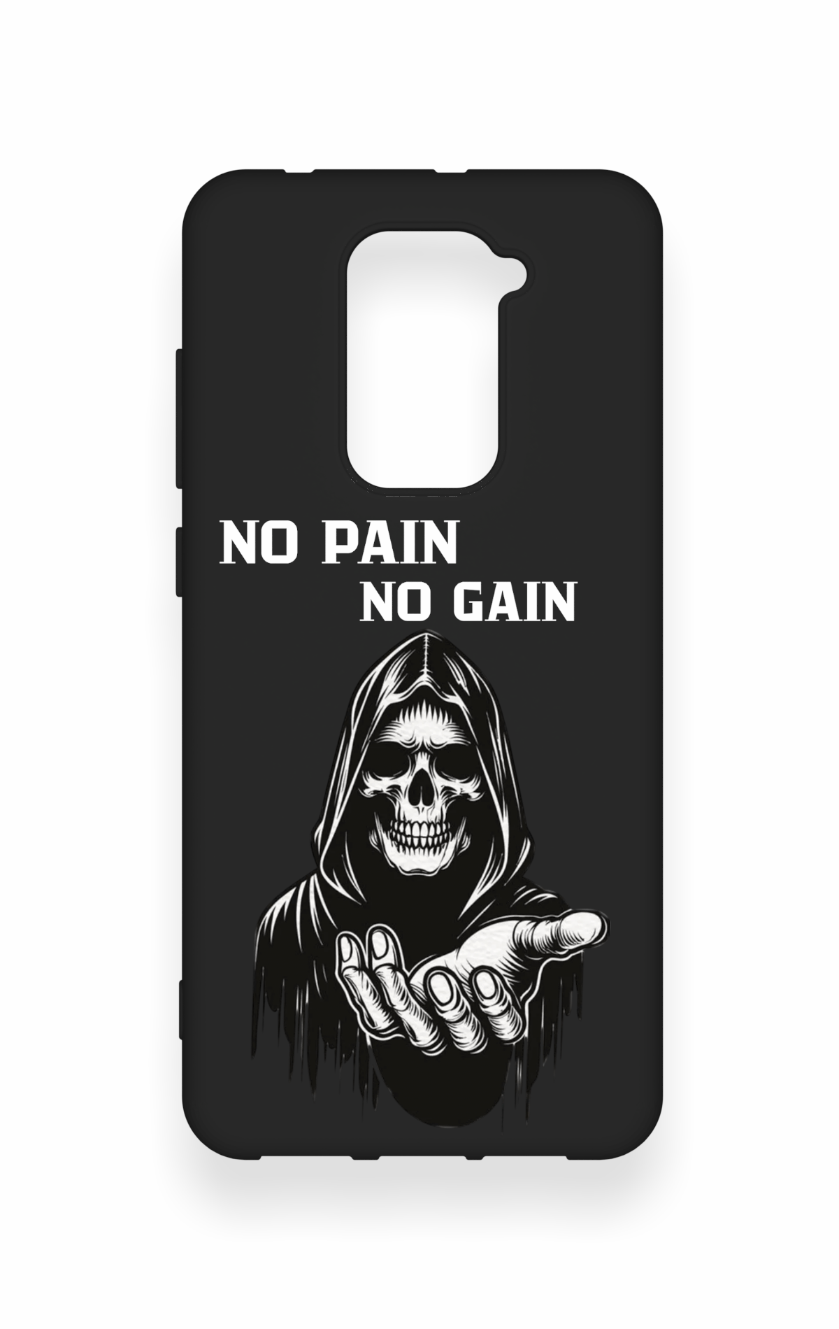 Redmi Note 9 Uyumlu No Pain No Gain Desenli Silikon Kılıf