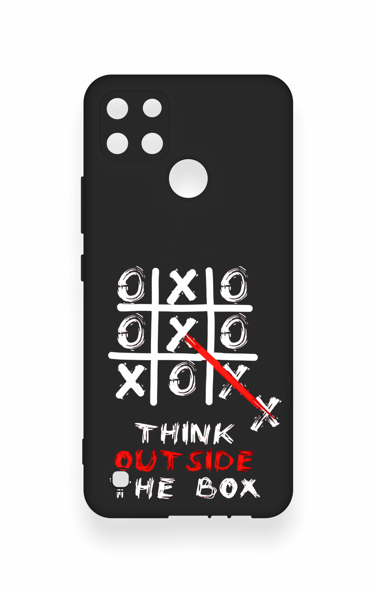 Realme C21Y Uyumlu Out Side The Box Desenli Silikon Kılıf