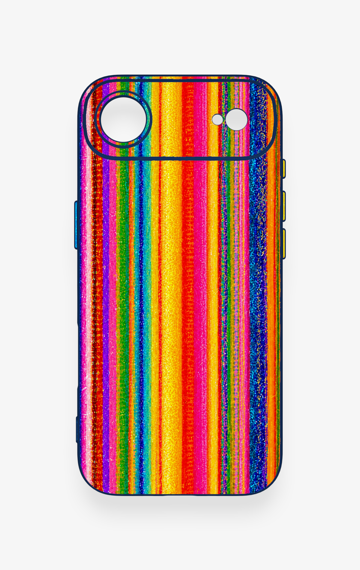 iPhone 17 Air Uyumlu Rengarenk Desenli Silikon Kılıf