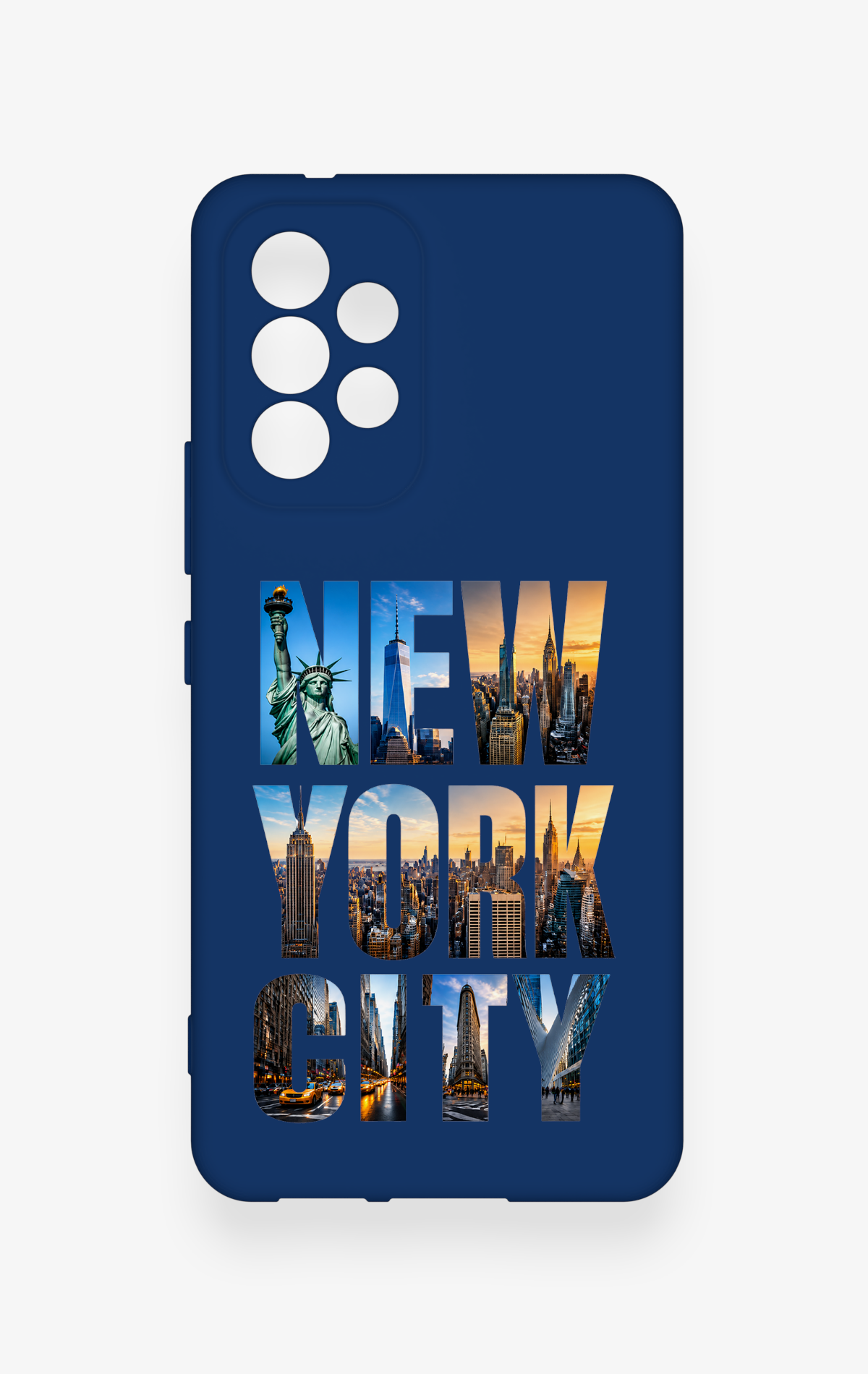 Samsung A53 Uyumlu New York City Desenli Silikon Kılıf