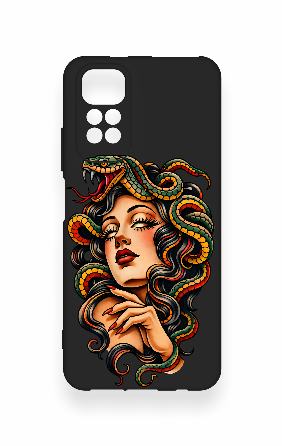 Redmi Note 11S Uyumlu Medusa Desenli Silikon Kılıf