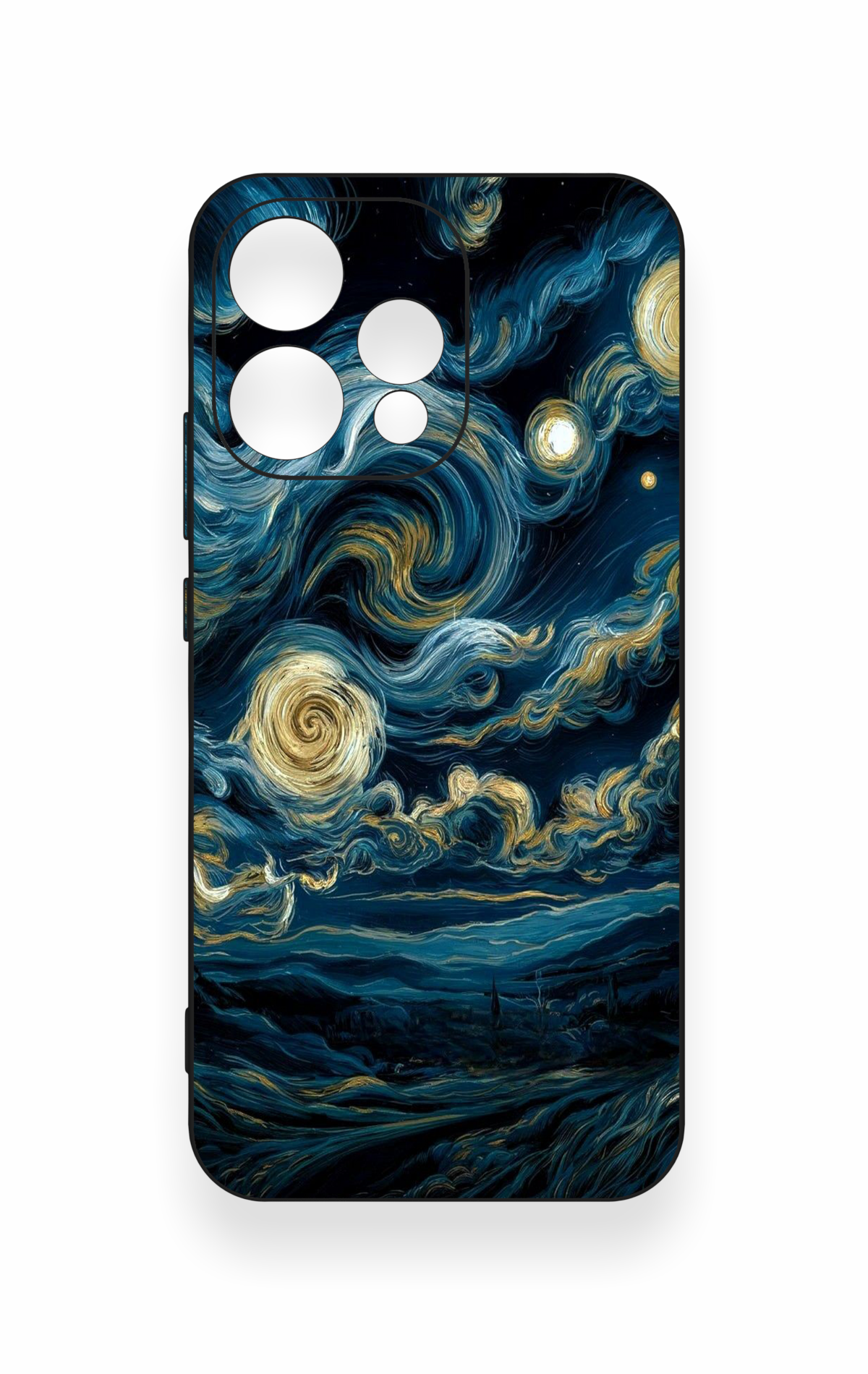 Oppo Reno 15 5G Uyumlu Yıldızlı Gece Desenli Silikon Kılıf