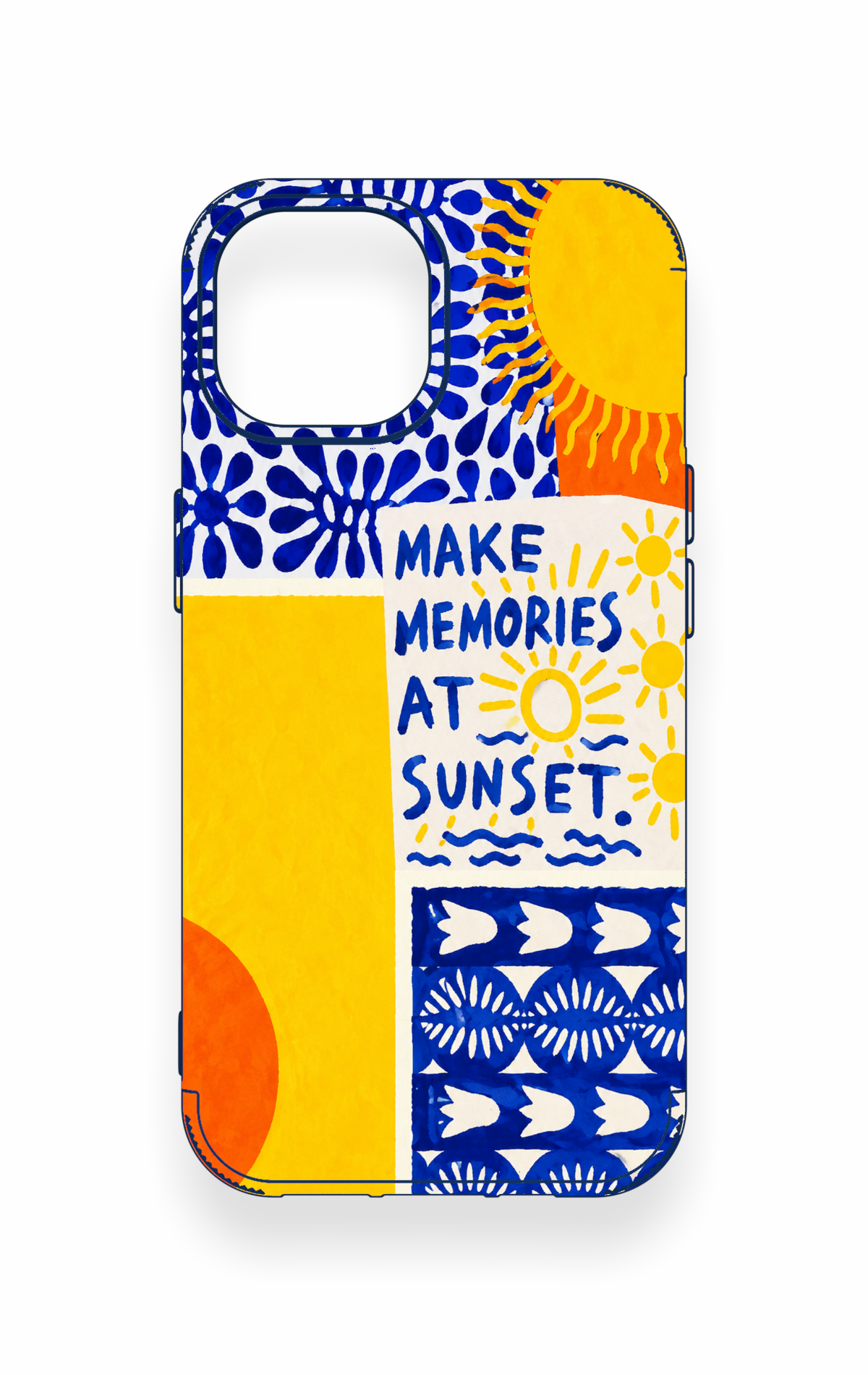iPhone 15 Uyumlu Sunset Desenli Silikon Kılıf