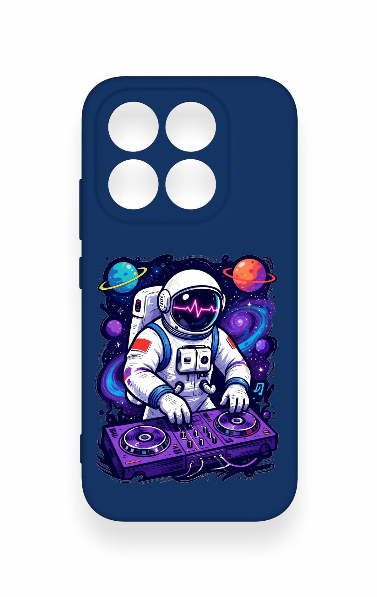 Xiaomi Mi 17 5G Uyumlu Astronot DJ Desenli Silikon Kılıf