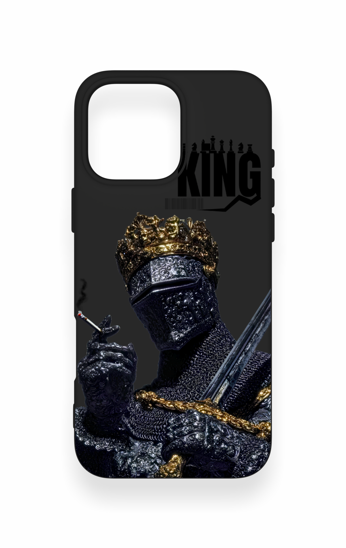 iPhone 16 Pro Max Uyumlu King Desenli Silikon Kılıf