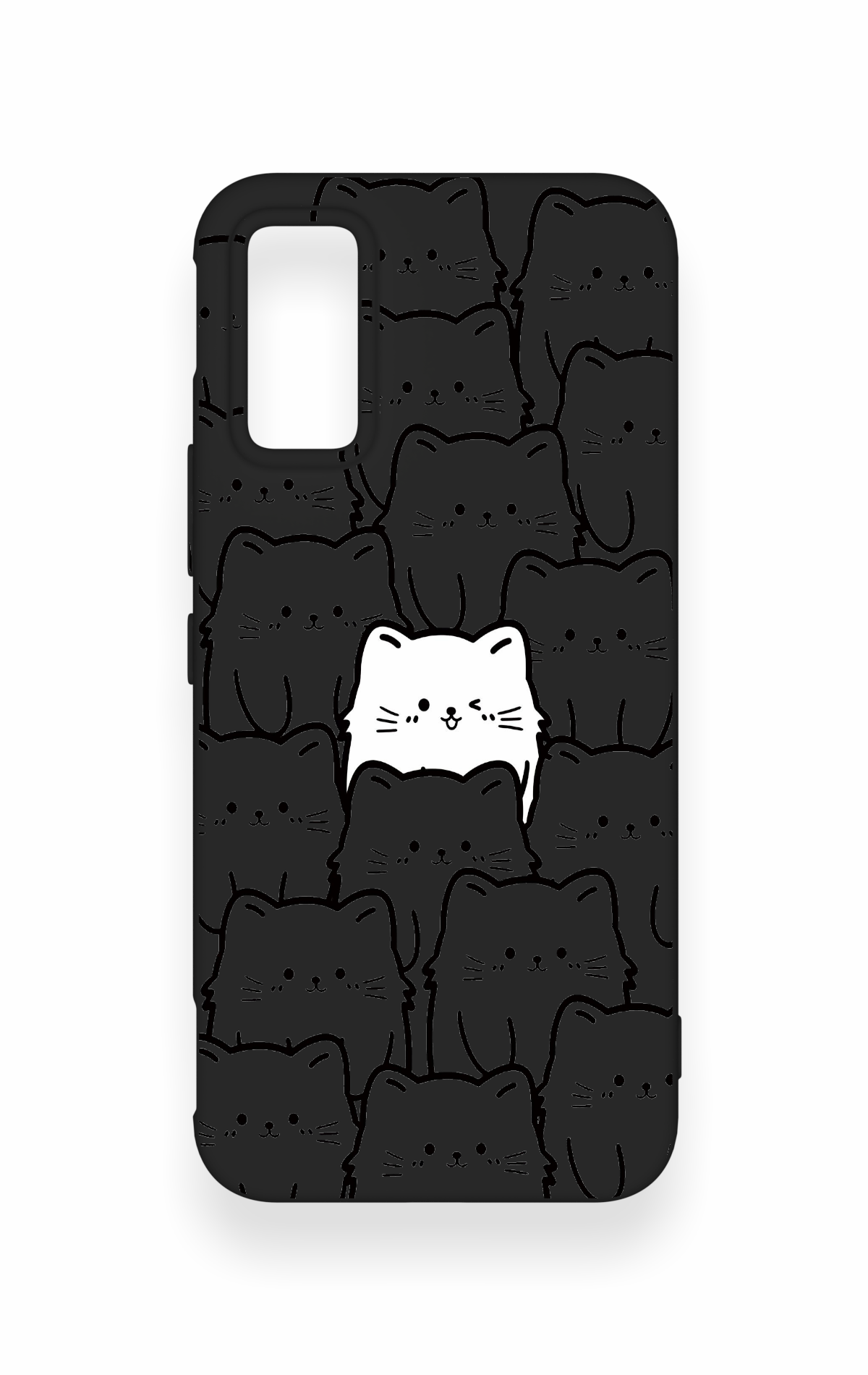 İnfinix Gt 30 Pro Uyumlu Many Cats Desenli Silikon Kılıf