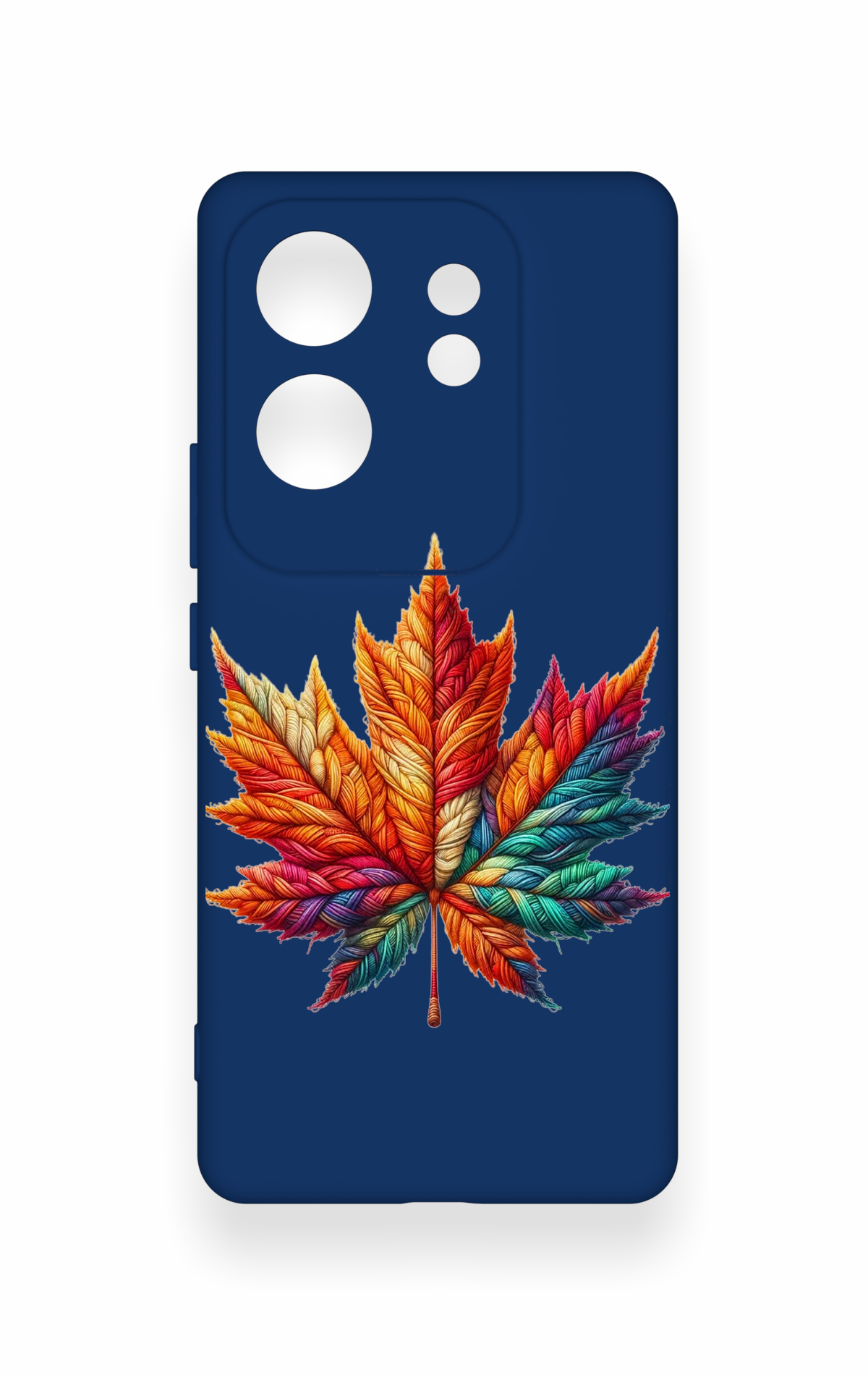 İnfinix Zero 30 Uyumlu Renkli Yaprak Desenli Silikon Kılıf