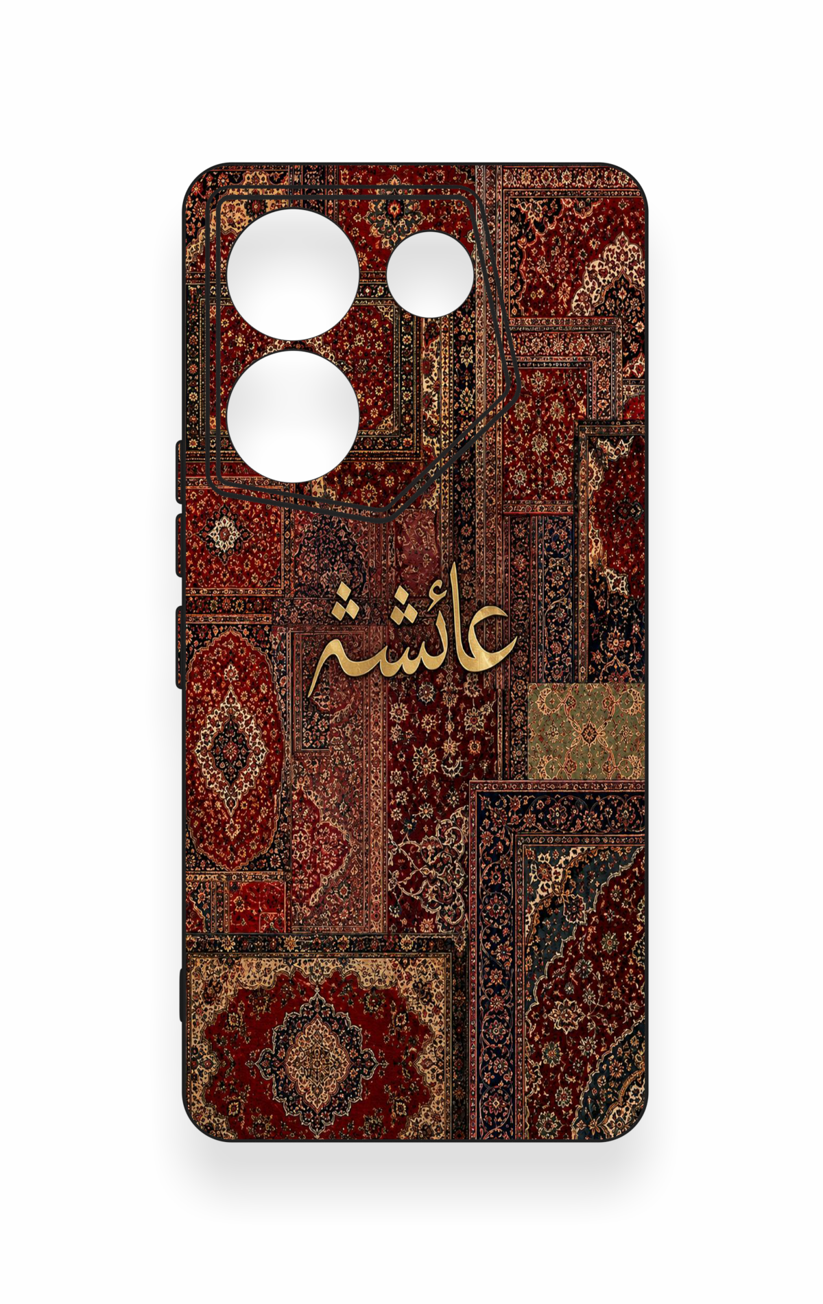Tecno Caman 20 Pro 5G Uyumlu Vintage Halı Desenli Silikon Kılıf