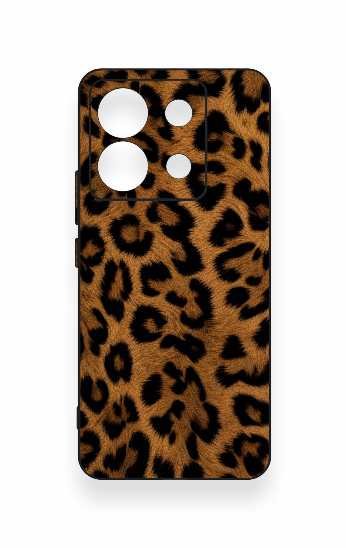 Redmi Note 13 Pro 5G Uyumlu Koyu Leopar Deri Desenli Silikon Kılıf