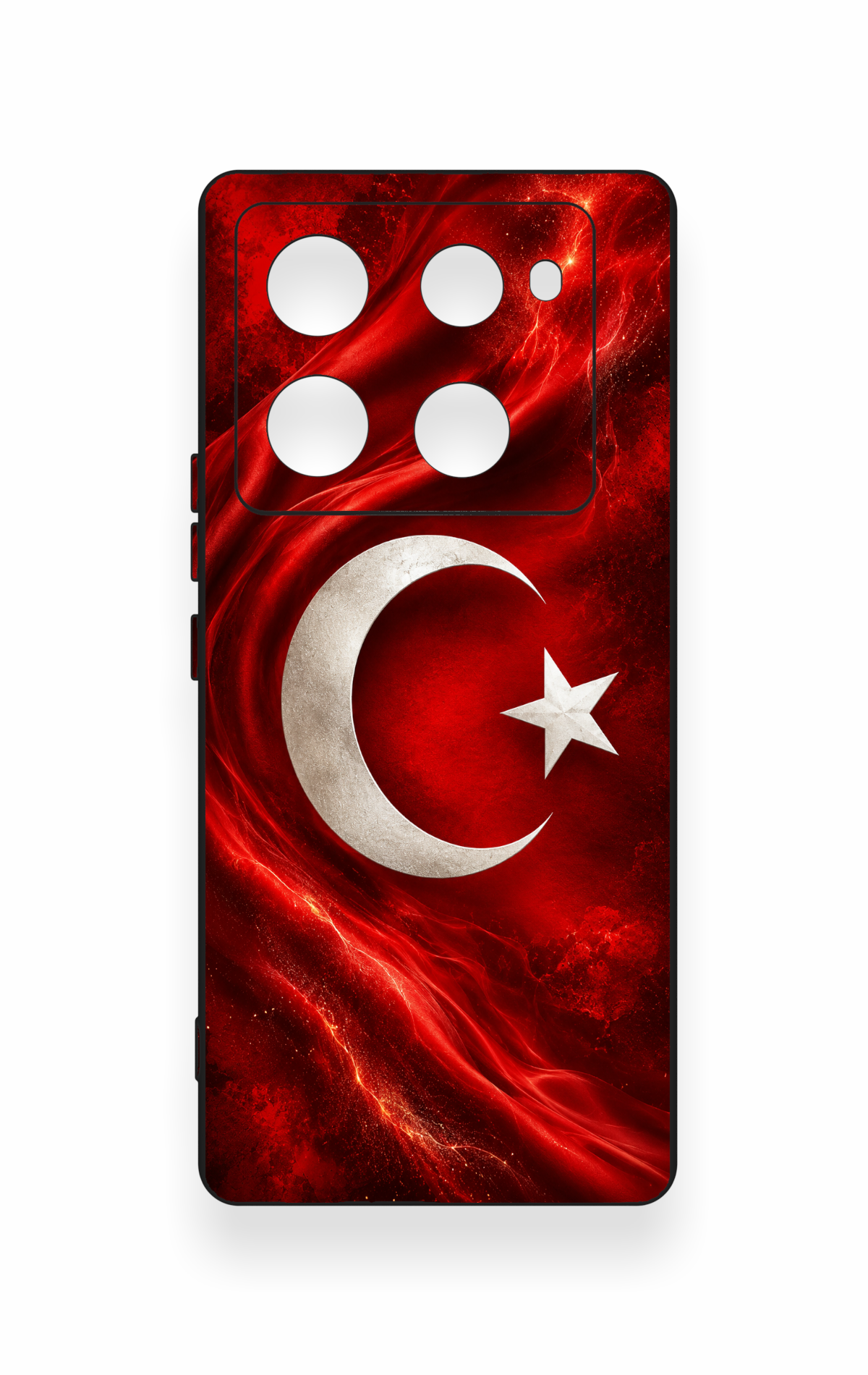 İnfinix Note 40 Pro Uyumlu Türk Bayrağı Desenli Silikon Kılıf