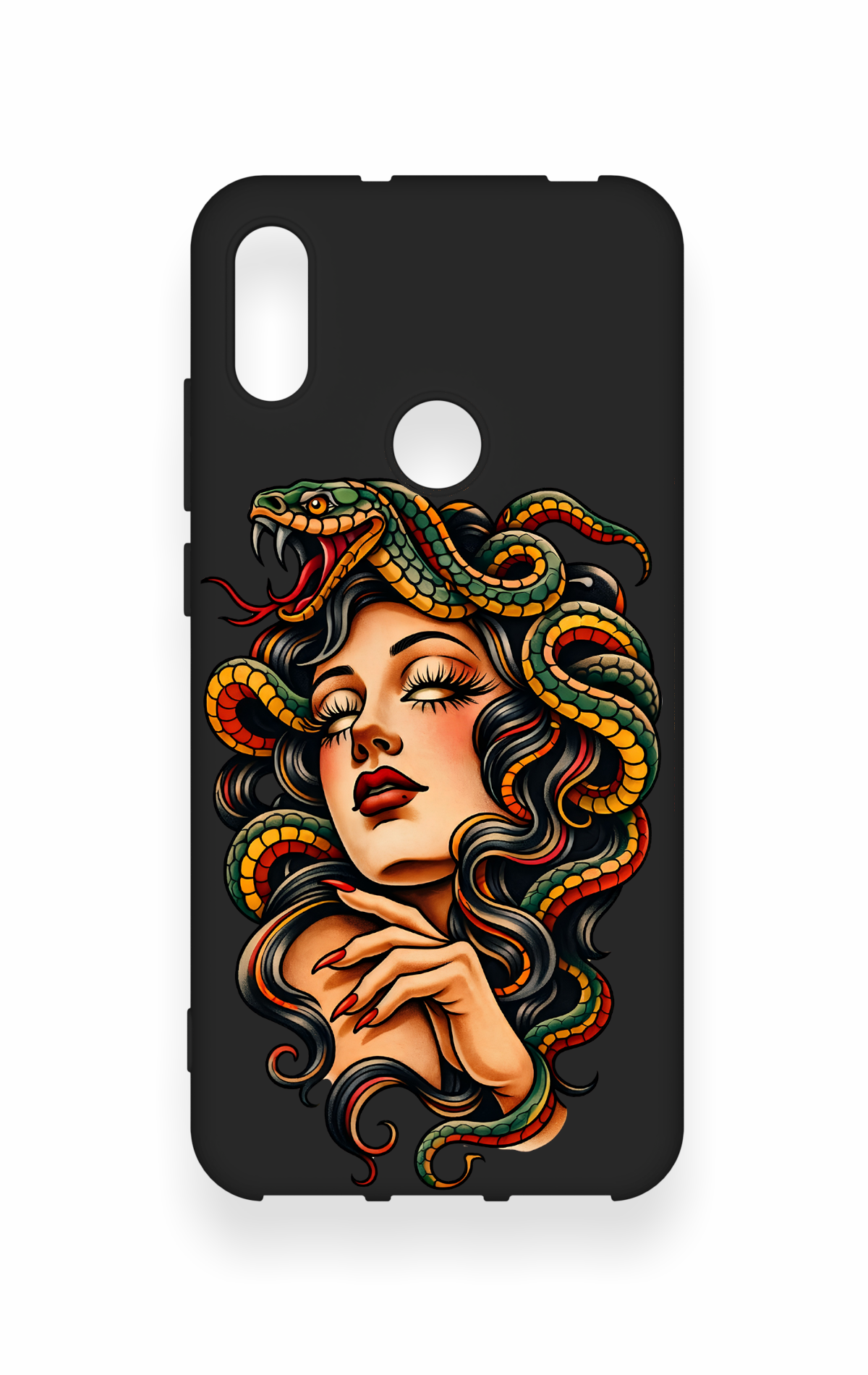 Huawei Y6 2019 Uyumlu Medusa Desenli Silikon Kılıf