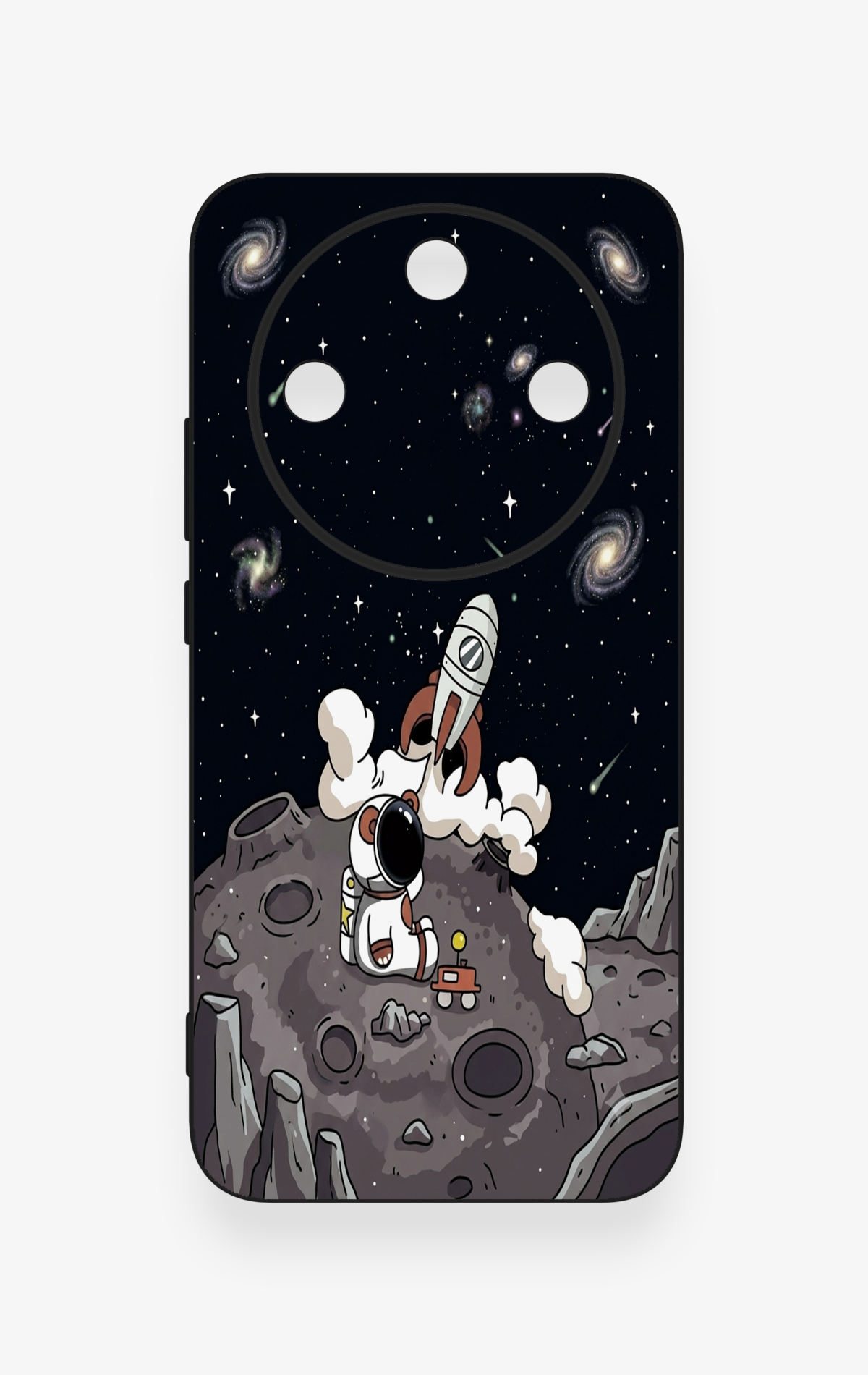 Honor Magic 8 Lite Uyumlu Uzay Astronot Desenli Silikon Kılıf