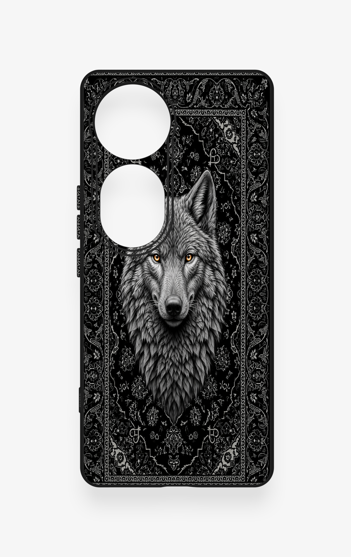 Vivo V40 Uyumlu Etnik Kurt Desenli Silikon Kılıf
