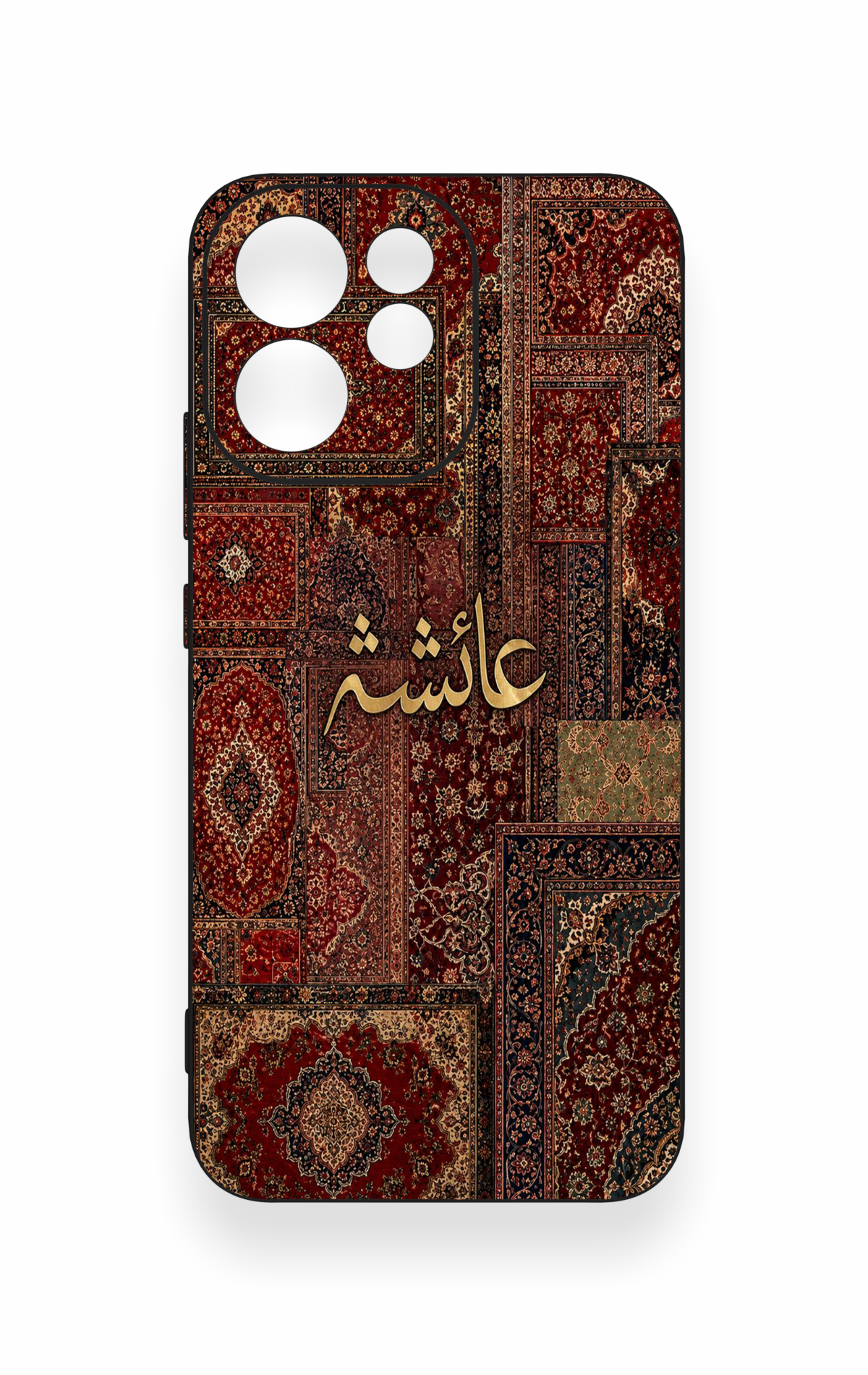 Oppo Reno 15F Uyumlu Vintage Halı Desenli Silikon Kılıf
