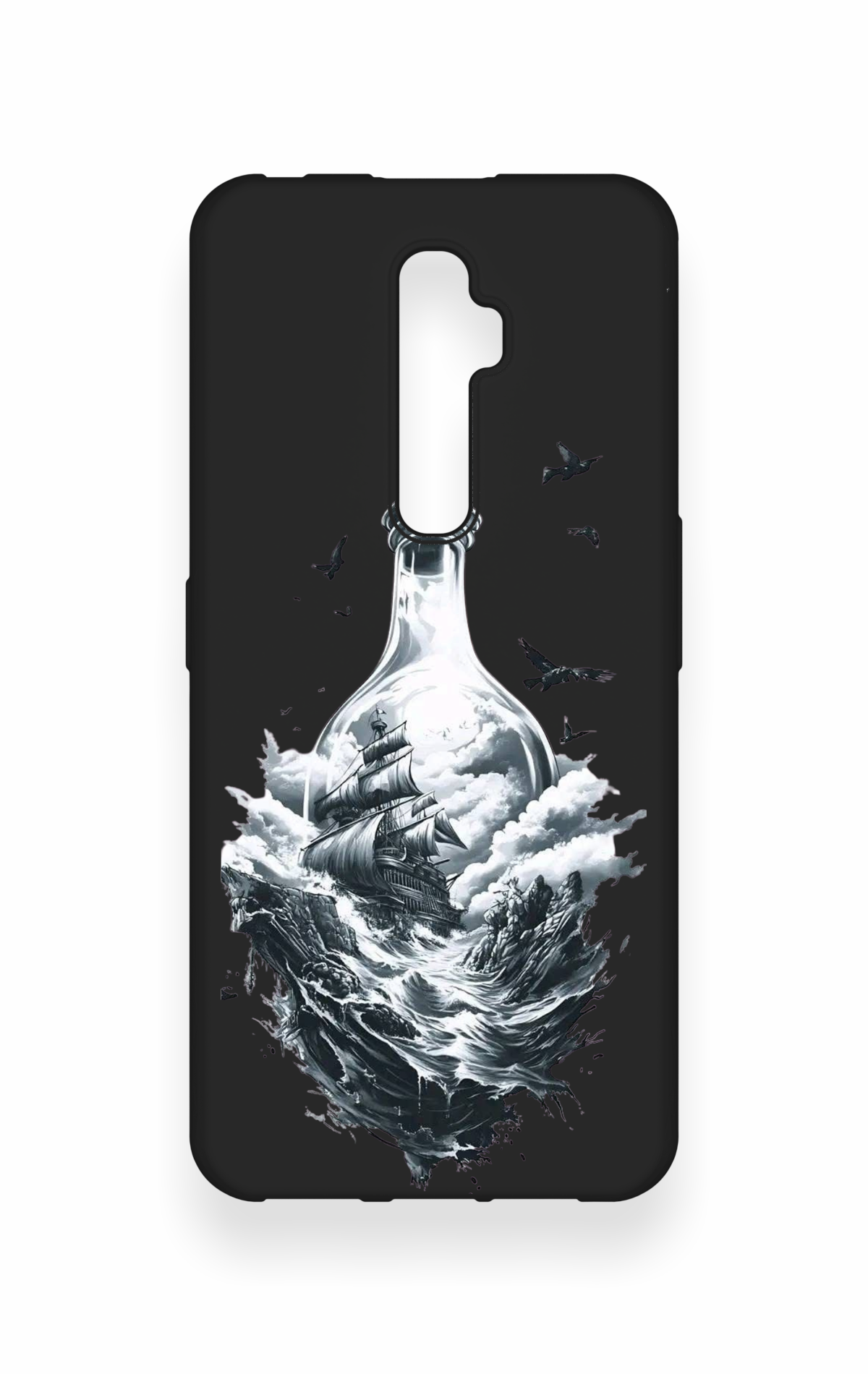 Oppo Reno 2Z Uyumlu Secret Sea Desenli Silikon Kılıf