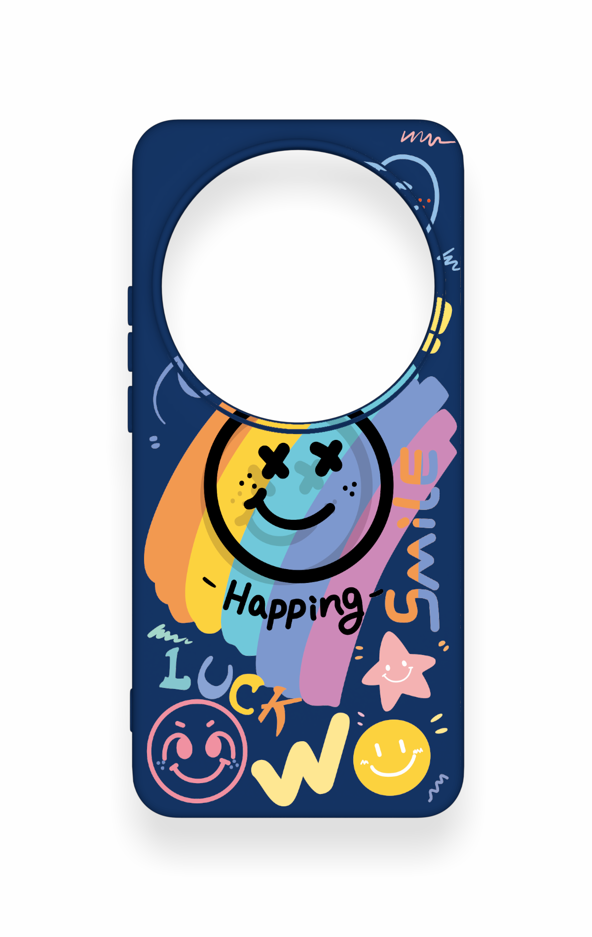 Xiomi Mi 15 Ultra Uyumlu Happing Smile Desenli Silikon Kılıf