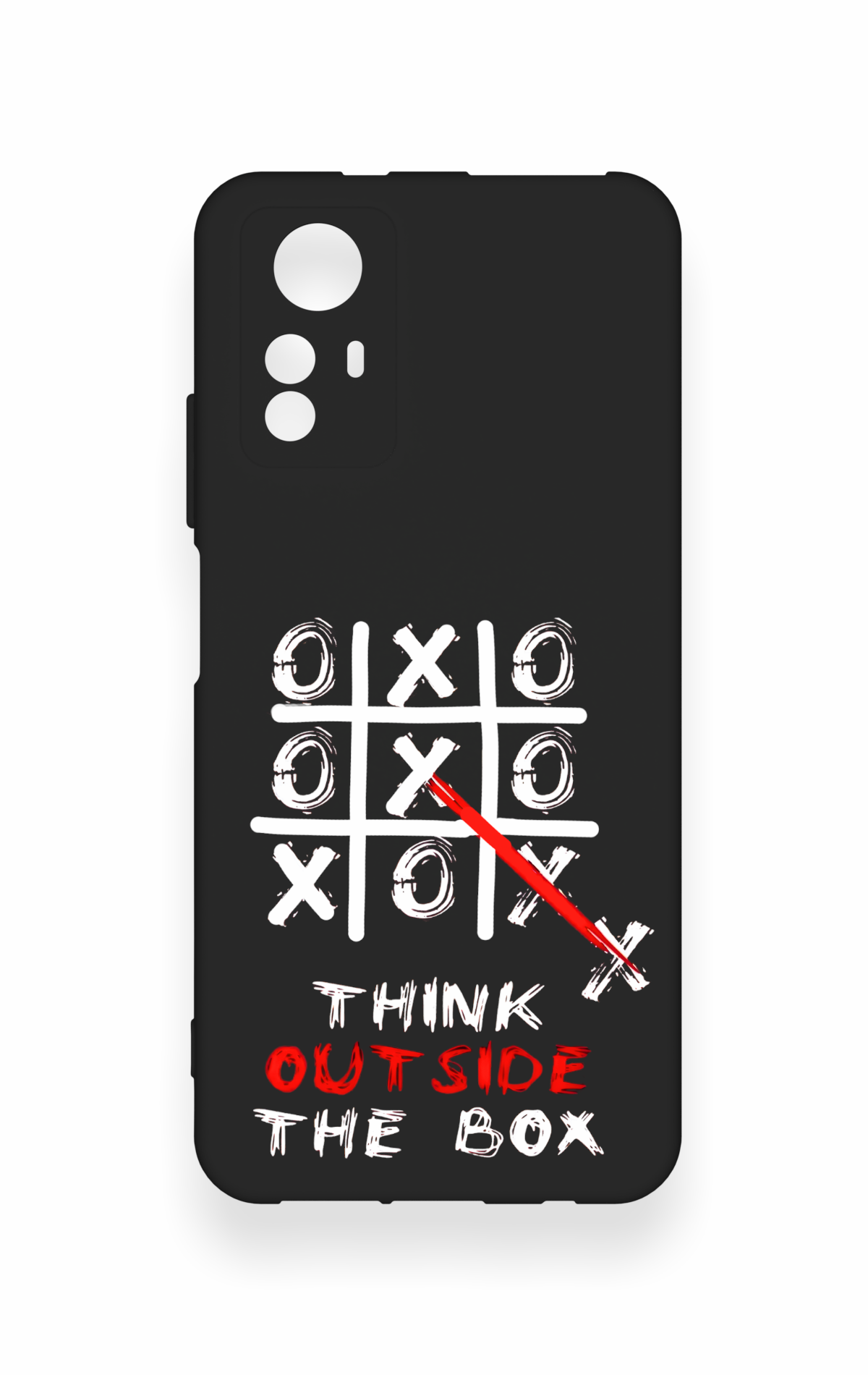 Redmi Note 12S Uyumlu Out Side The Box Desenli Silikon Kılıf
