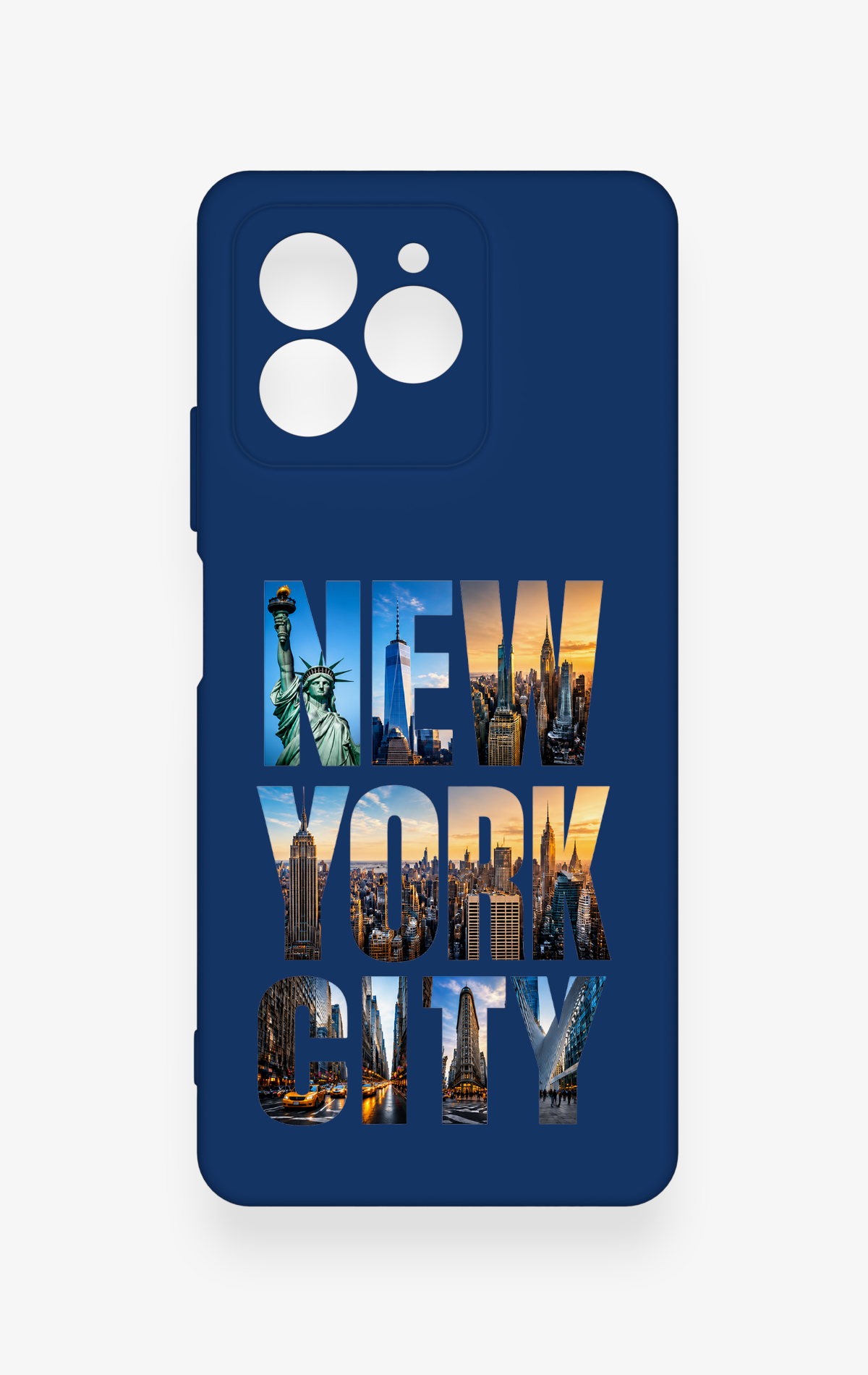 Omix X7 Uyumlu New York City Desenli Silikon Kılıf