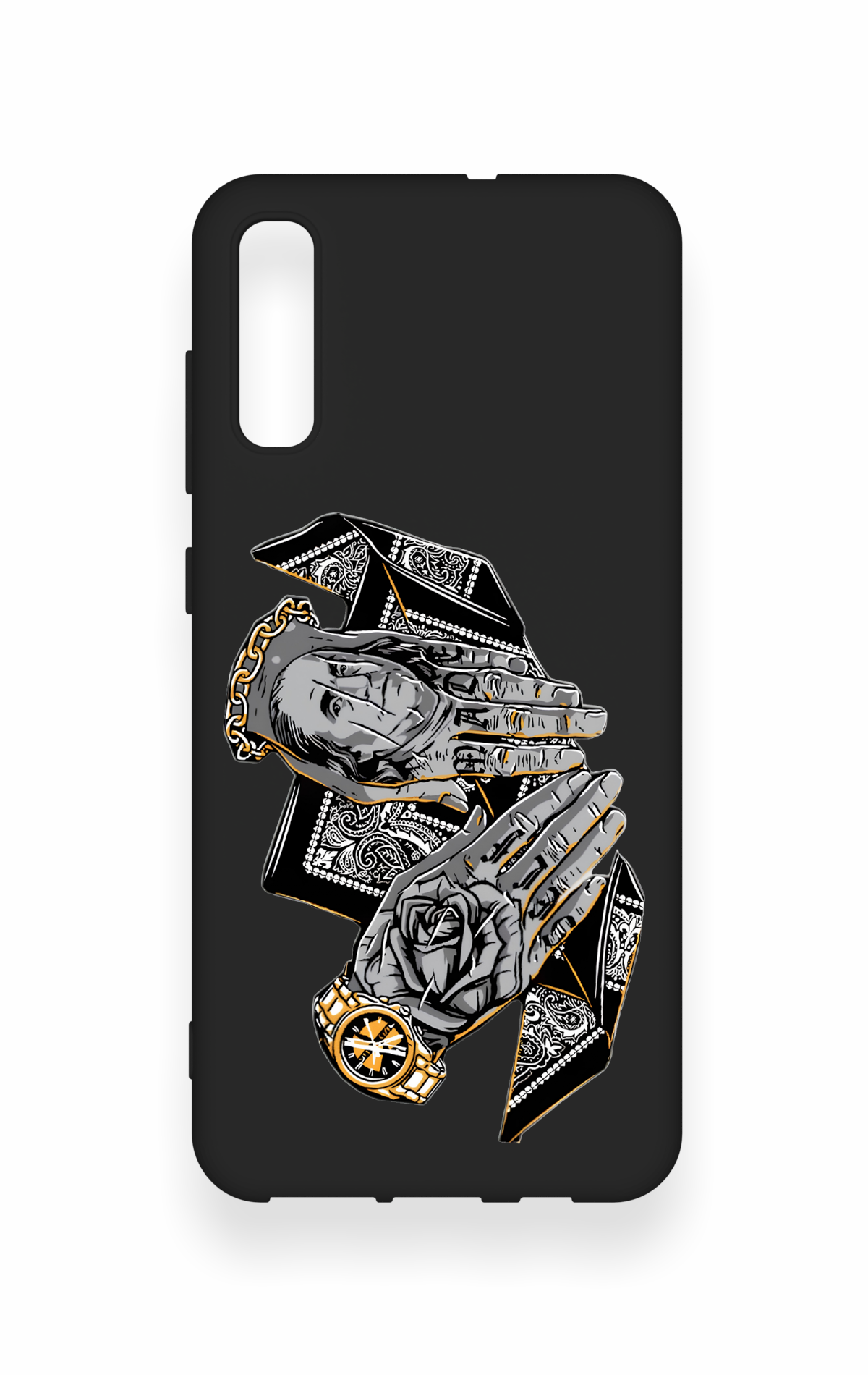 Samsung A70 Uyumlu Self Made Desenli Silikon Kılıf