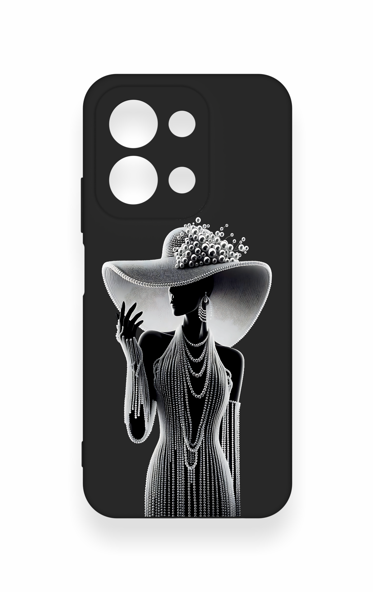 Redmi 15C 4G Uyumlu Lady Desenli Silikon Kılıf