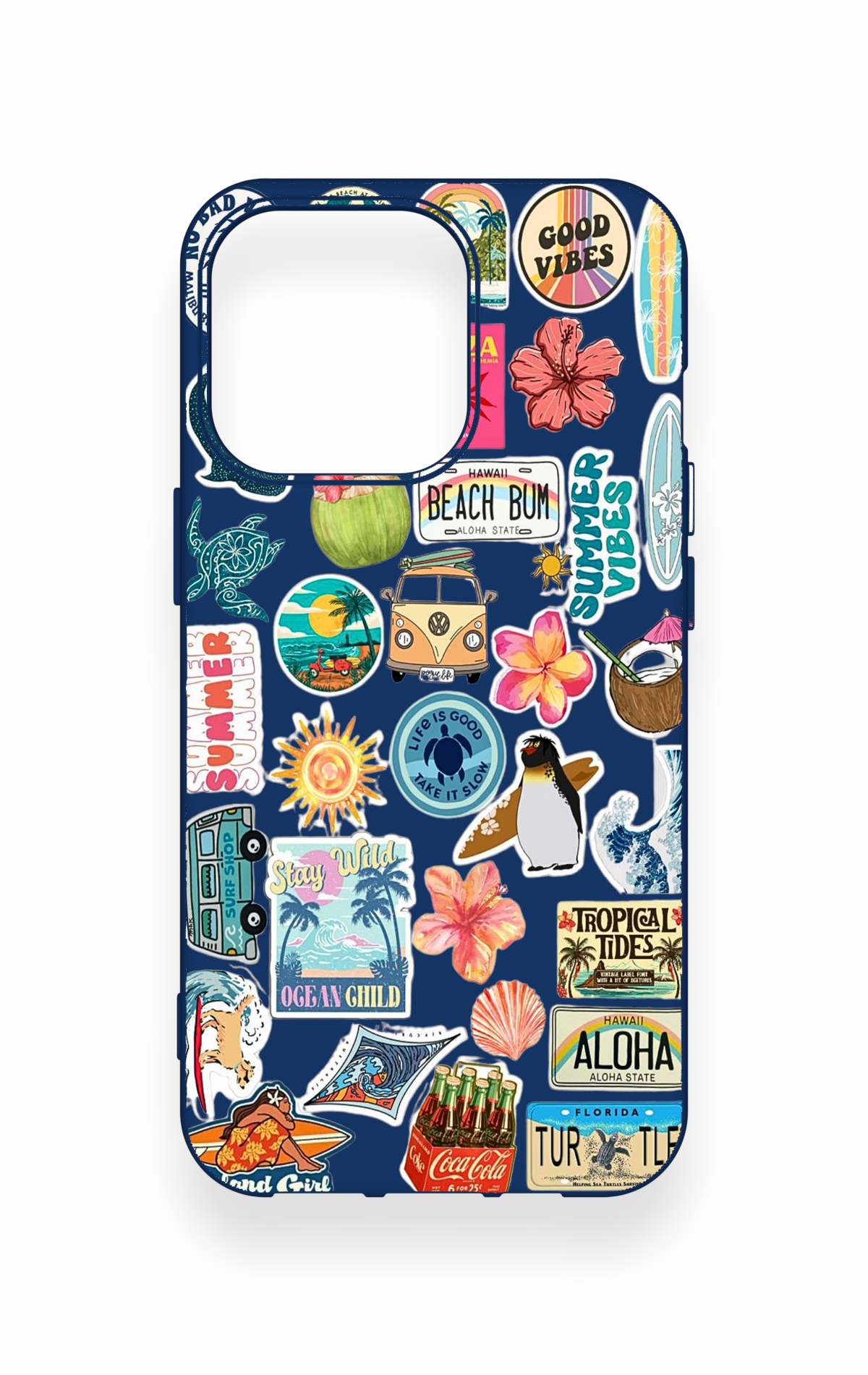 iPhone 13 Pro Uyumlu Summer Vibes Desenli Silikon Kılıf
