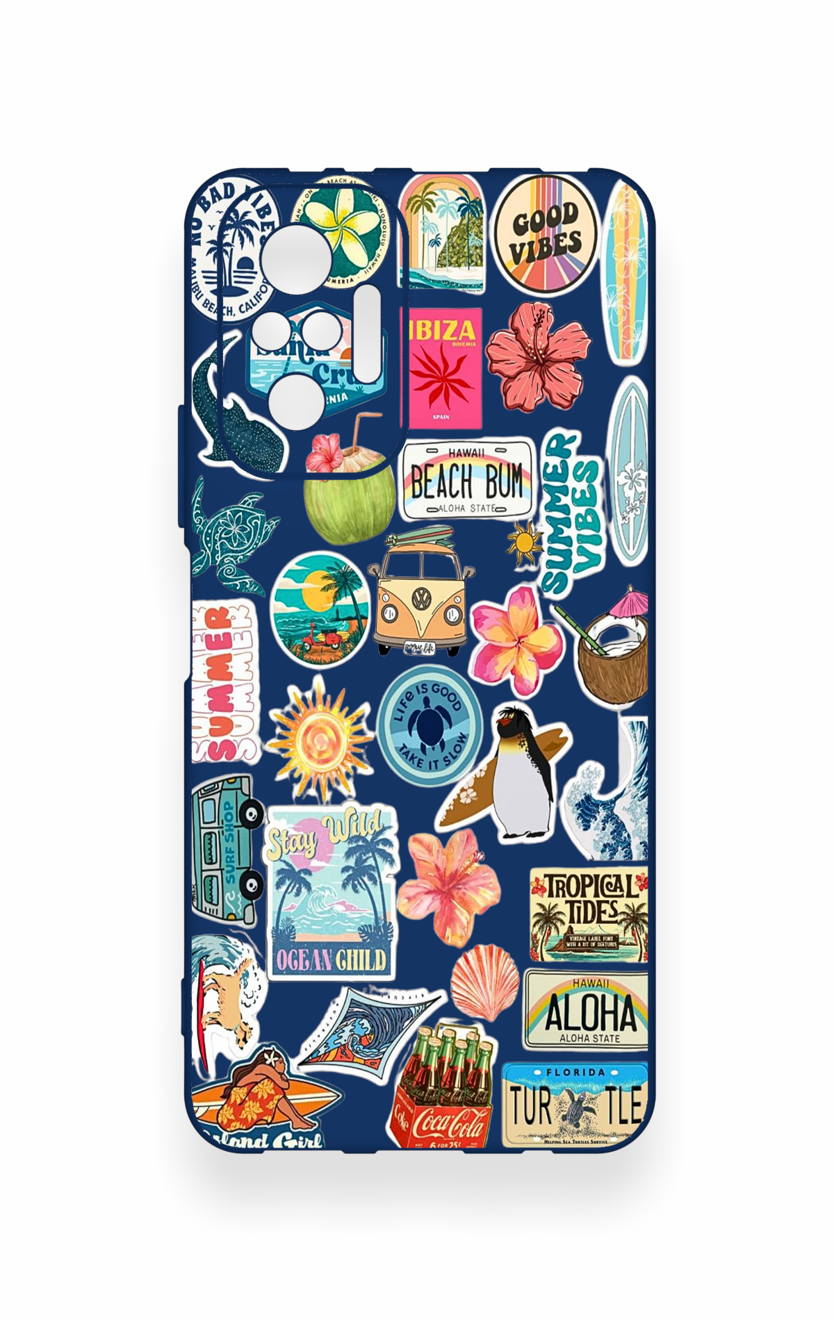 Redmi Note 10 Pro Uyumlu Summer Vibes Desenli Silikon Kılıf