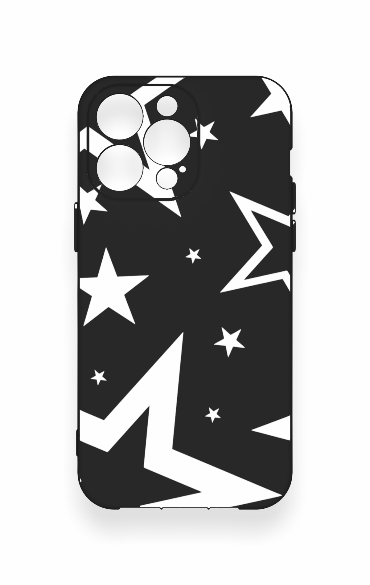 iPhone 13 Pro Max Uyumlu Siyah Mega Star Desenli Silikon Kılıf