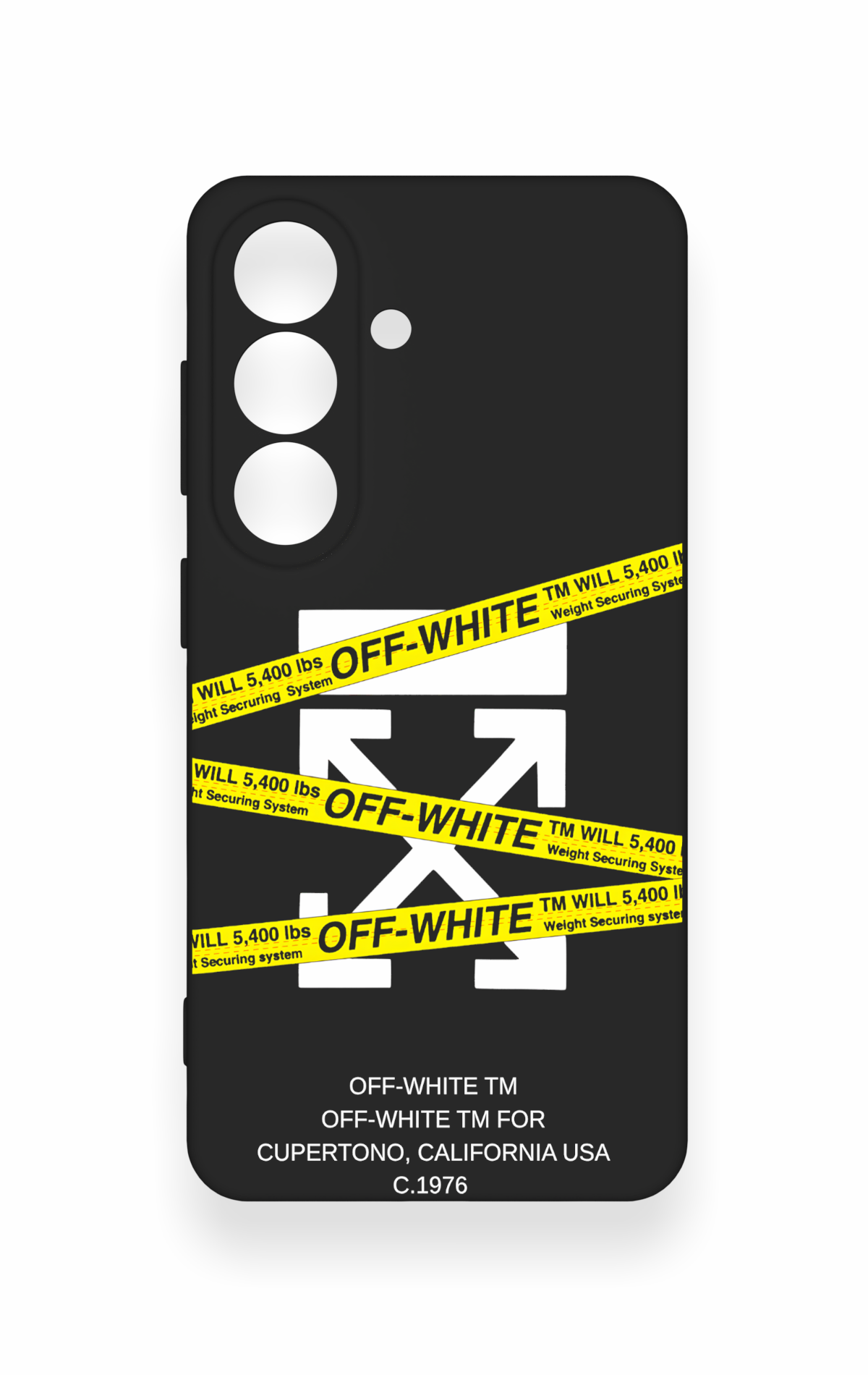 Samsung S26 Uyumlu Off White Desenli Silikon Kılıf