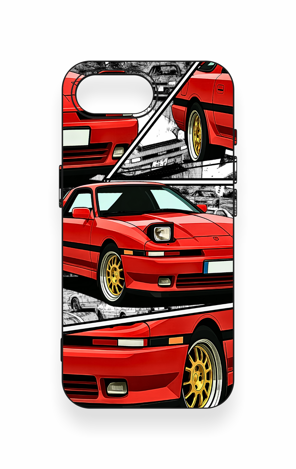 iPhone 16E Uyumlu Kırmızı Supra Desenli Silikon Kılıf