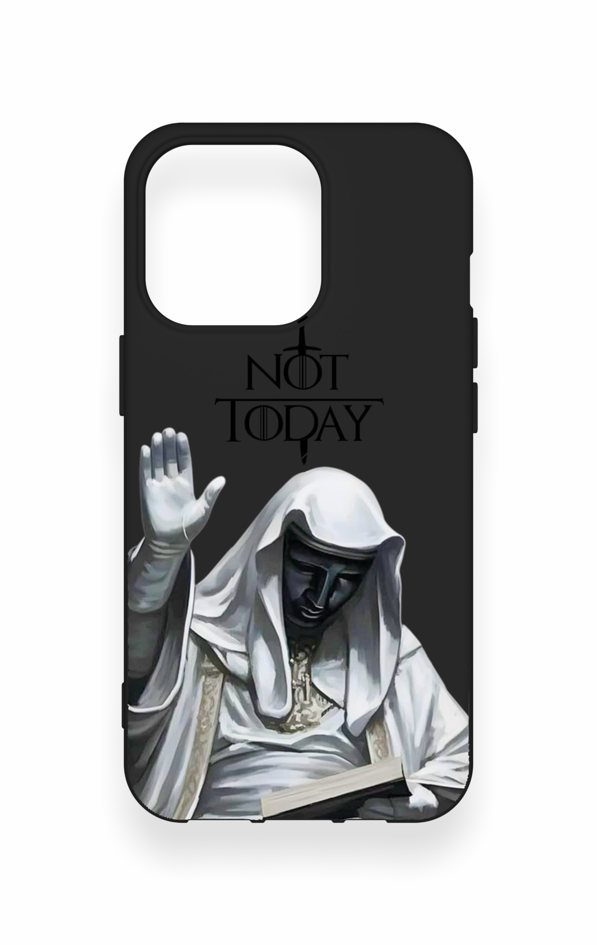 iPhone 13 Pro Uyumlu Not Today Desenli Silikon Kılıf