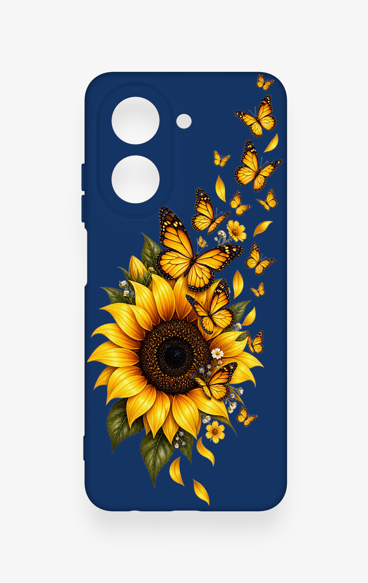 Redmi A5 Uyumlu Ayçiçeği Desenli Silikon Kılıf