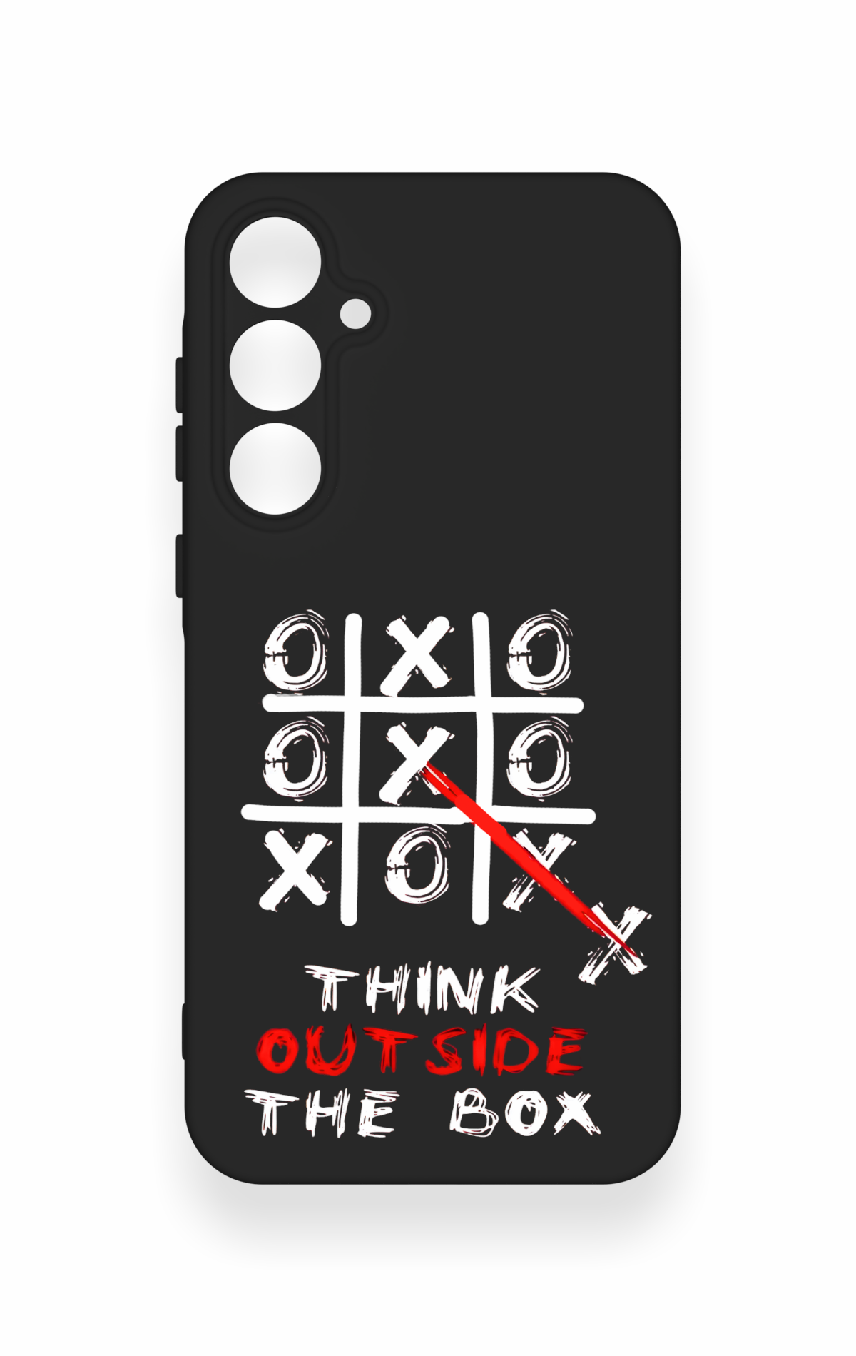 Samsung A35 Uyumlu Out Side The Box Desenli Silikon Kılıf